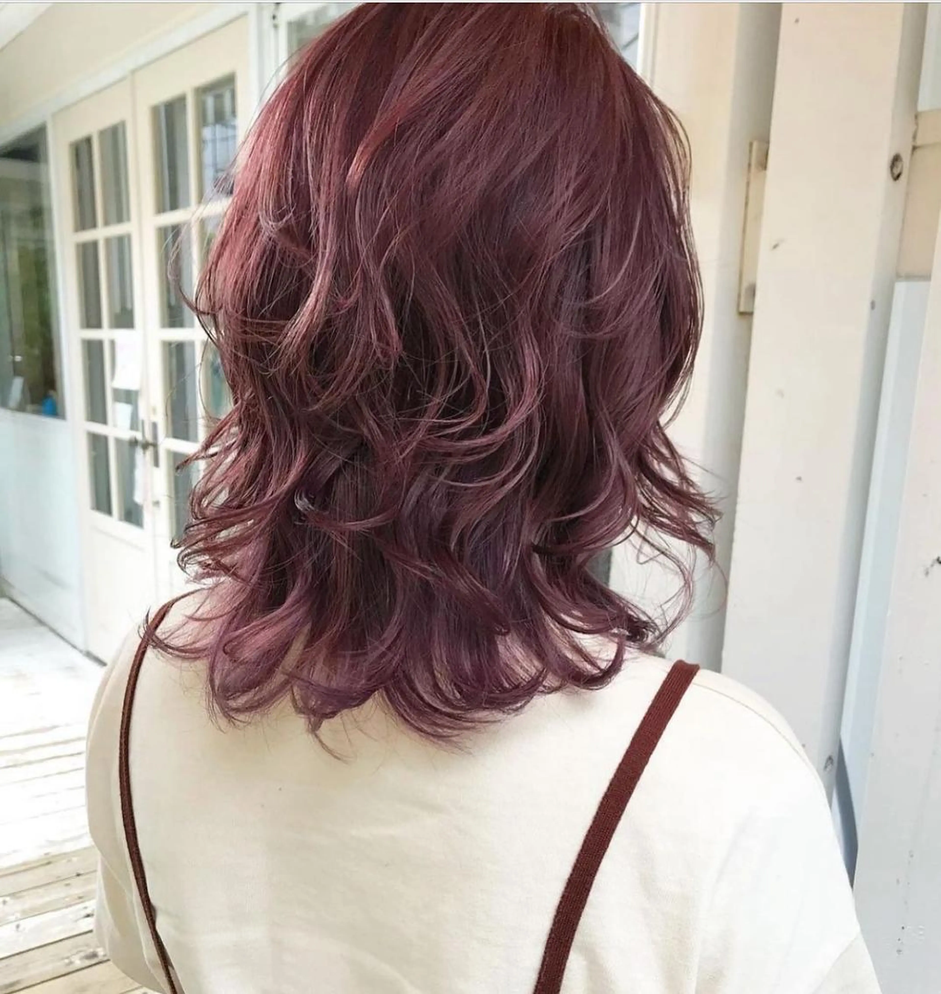 ミディアム カラー ヘアアレンジ ベージュカラー グレージュ ハイライトカラー ラベンダーカラー ミルクティーベージュ 韓国/髪質改善💘 櫻井かれんのヘアスタイル