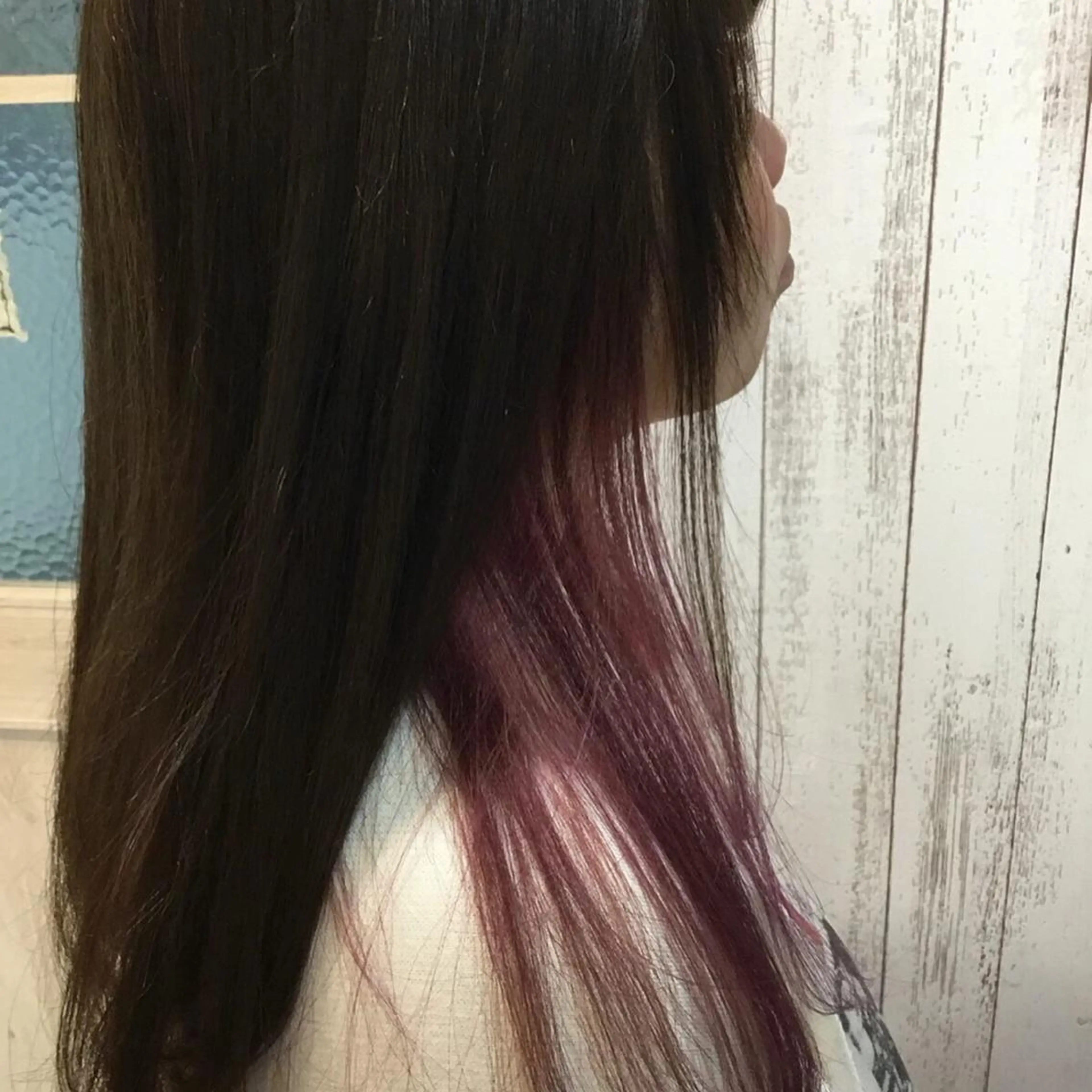 セミロング カラー embrace エンブレイスのヘアスタイル