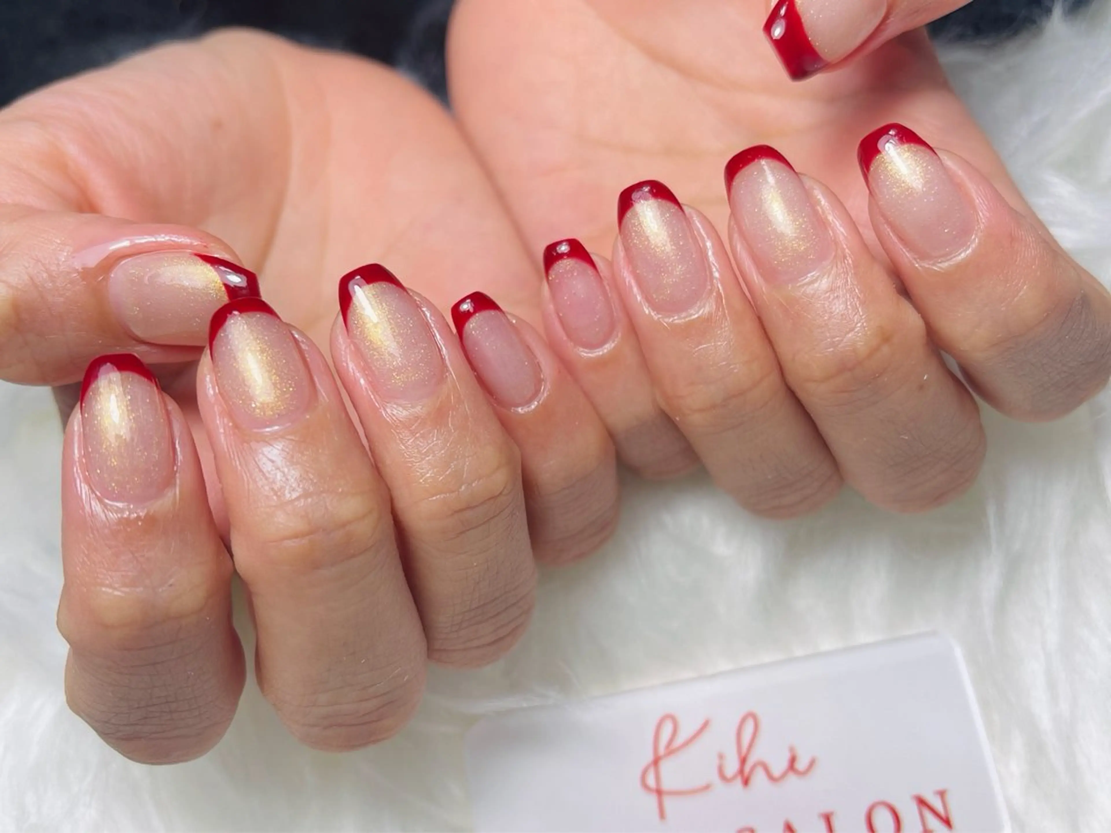 ネイル アートネイル フレンチネイル ジェルネイル グラデーション 韓国ネイル ハンドネイル ハンドケア さくら💮💮 【オフ無料】のネイルデザイン