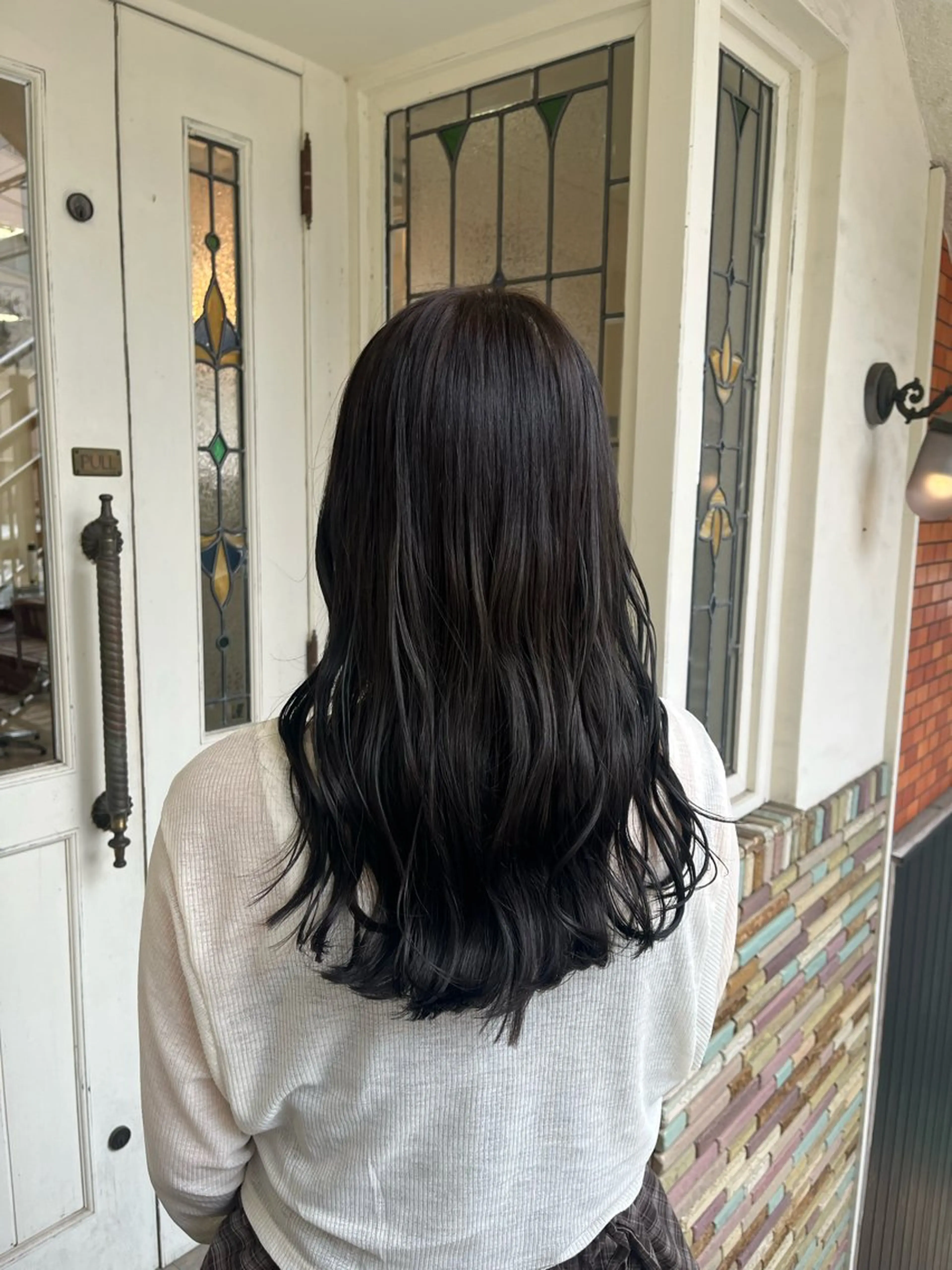 セミロング カット ヘアカラー 【艶髪カラー】 omiのヘアスタイル