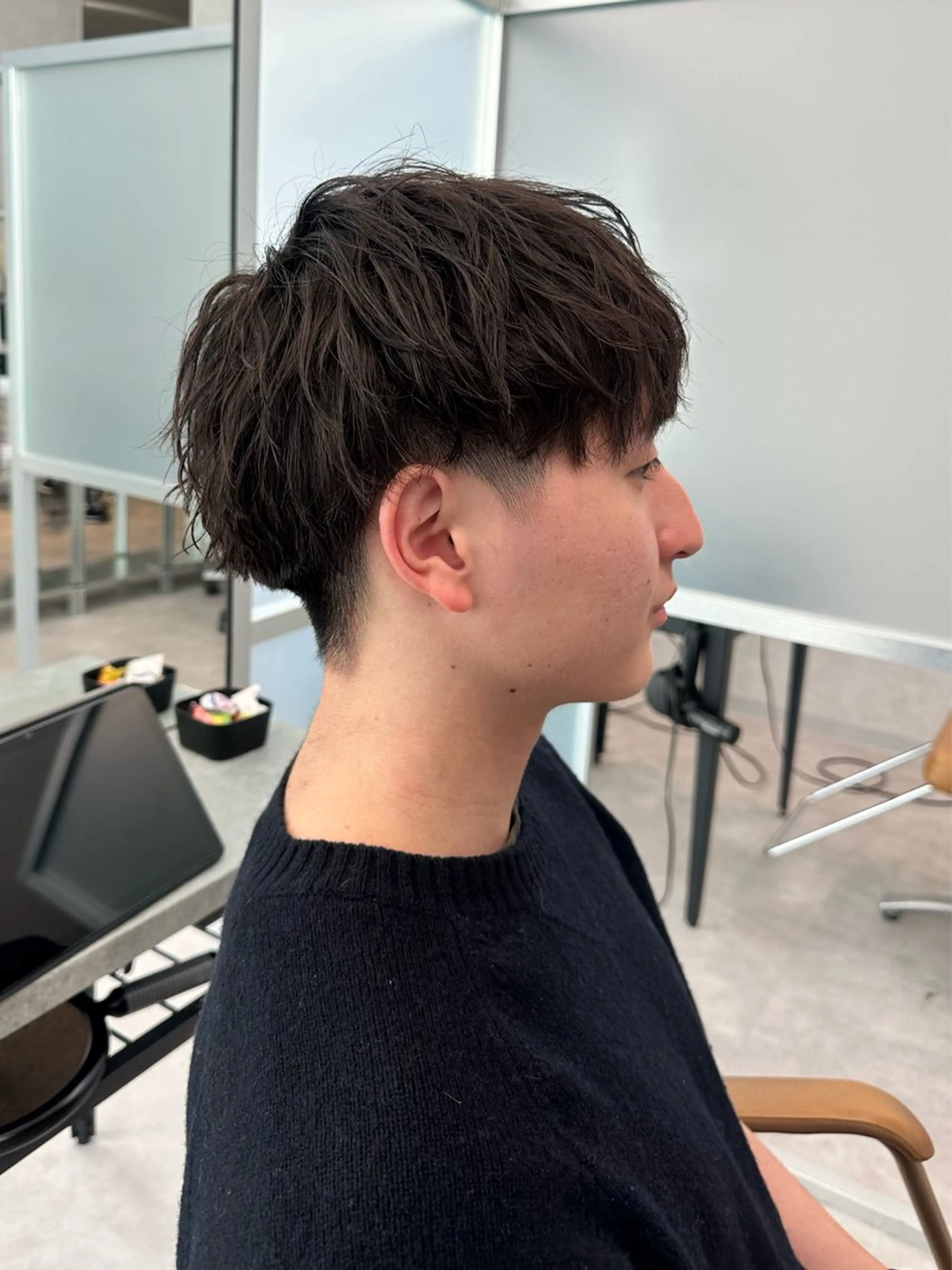 ショート パーマ メンズ カノン/メンズカット /ダウンパーマのヘアスタイル