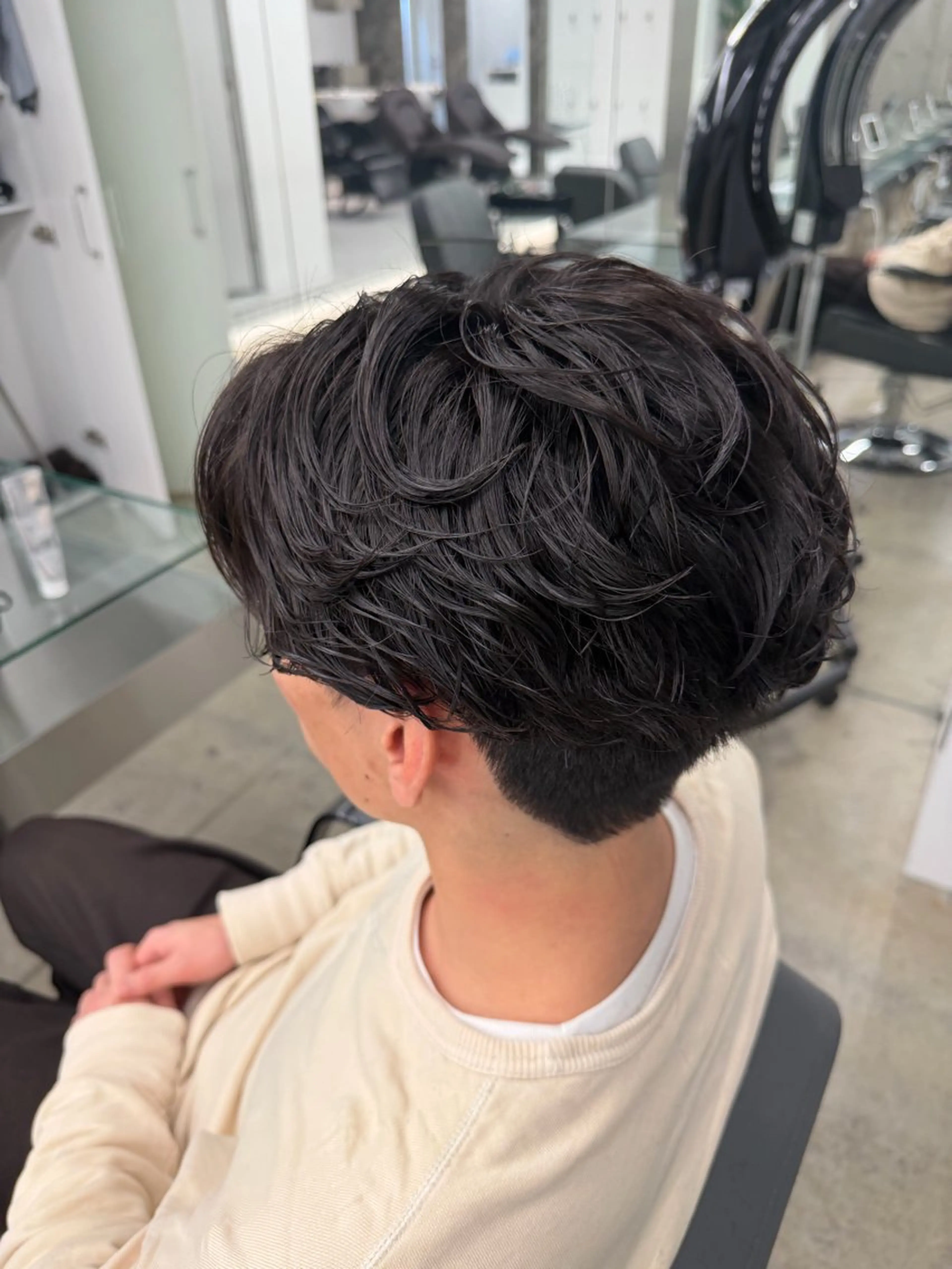 パーマ メンズ カット パーマ パーマ特化/フェザー パーマシャドウ/真生のヘアスタイル