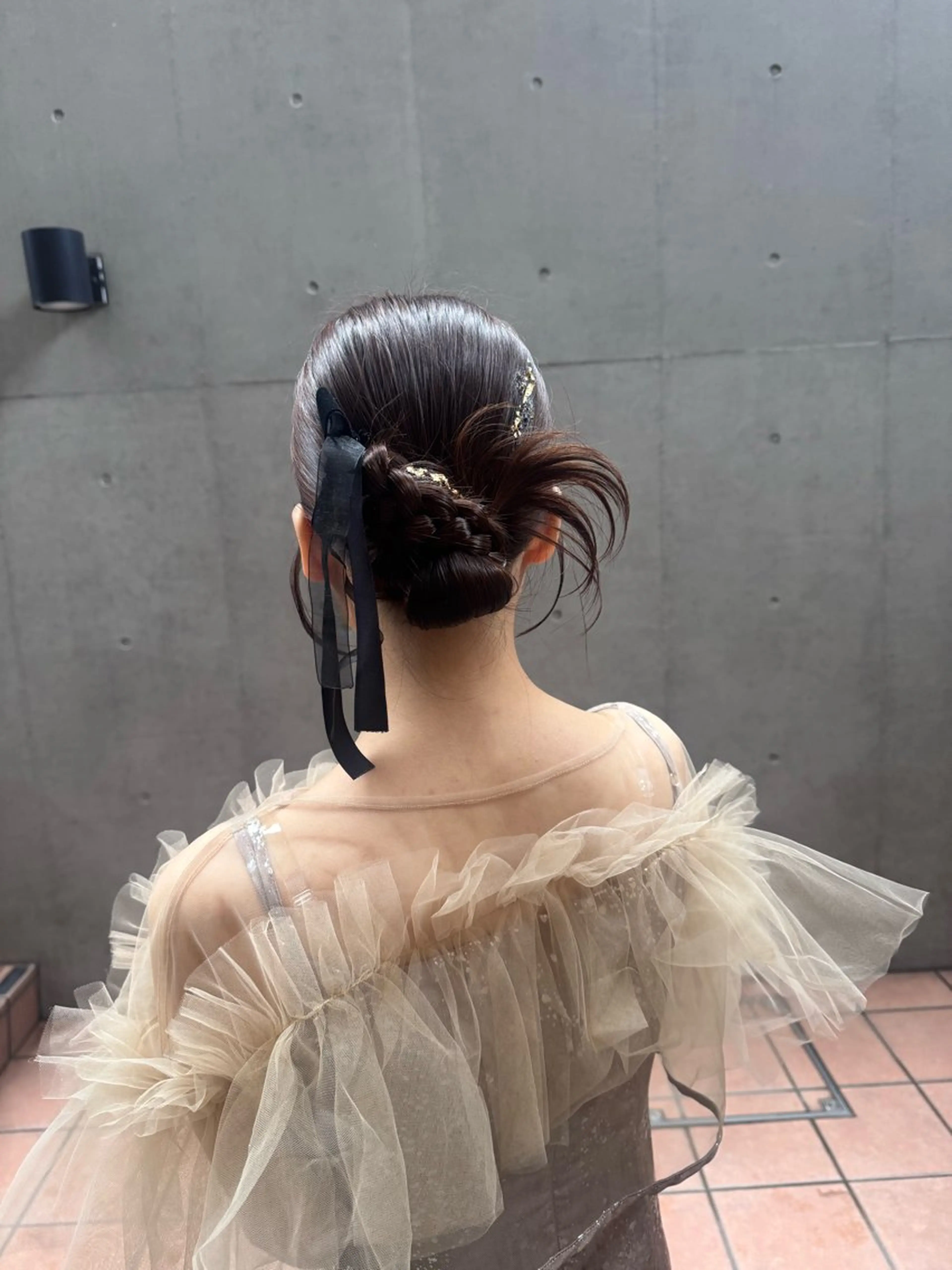 セミロング ヘアアレンジ ヘアセット 【ヘアセット/美眉】 吉川玲のヘアスタイル