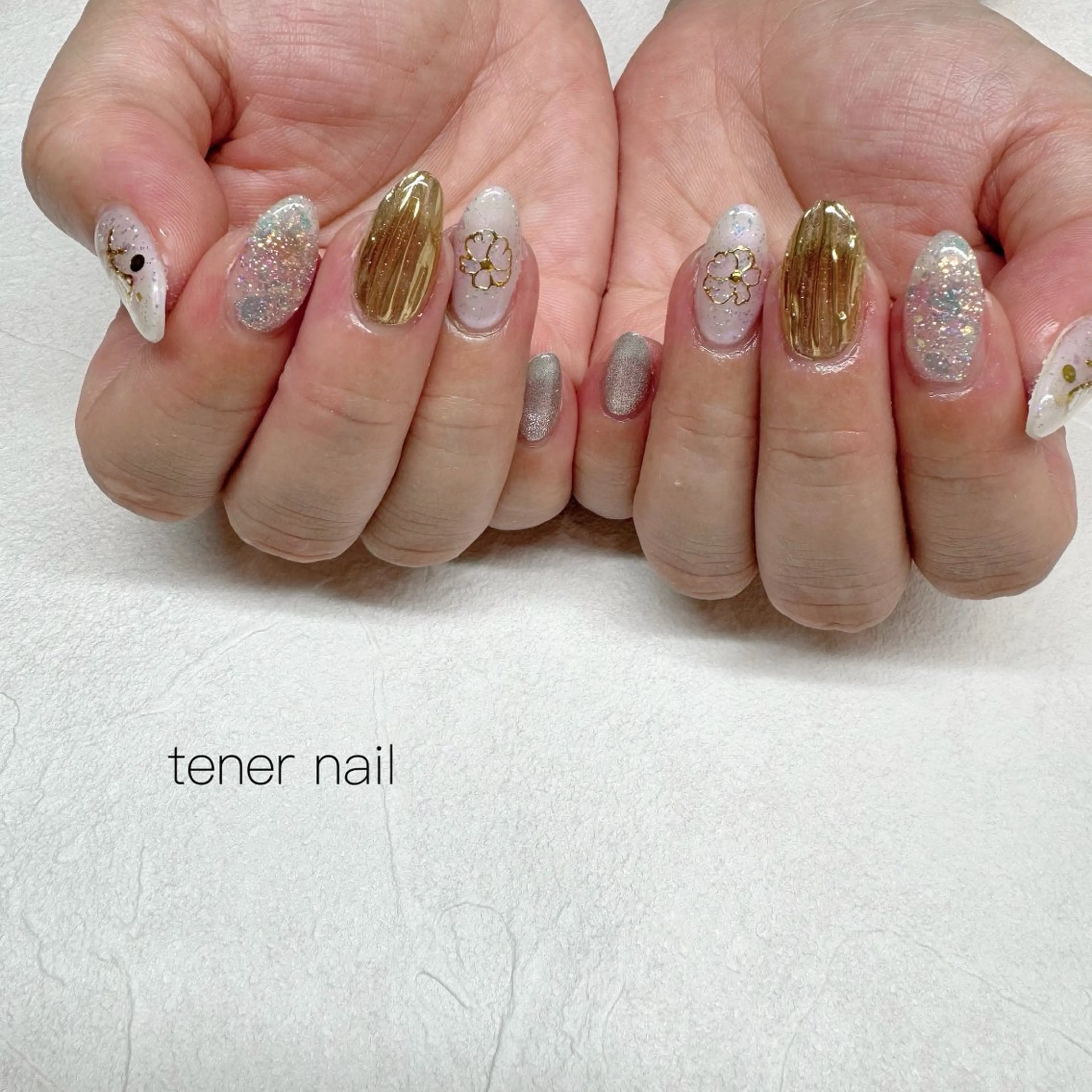 ネイル キラキラネイル ハンドネイル tener  nail  テネルネイル所属・テネルネイル tener nailのネイルデザイン