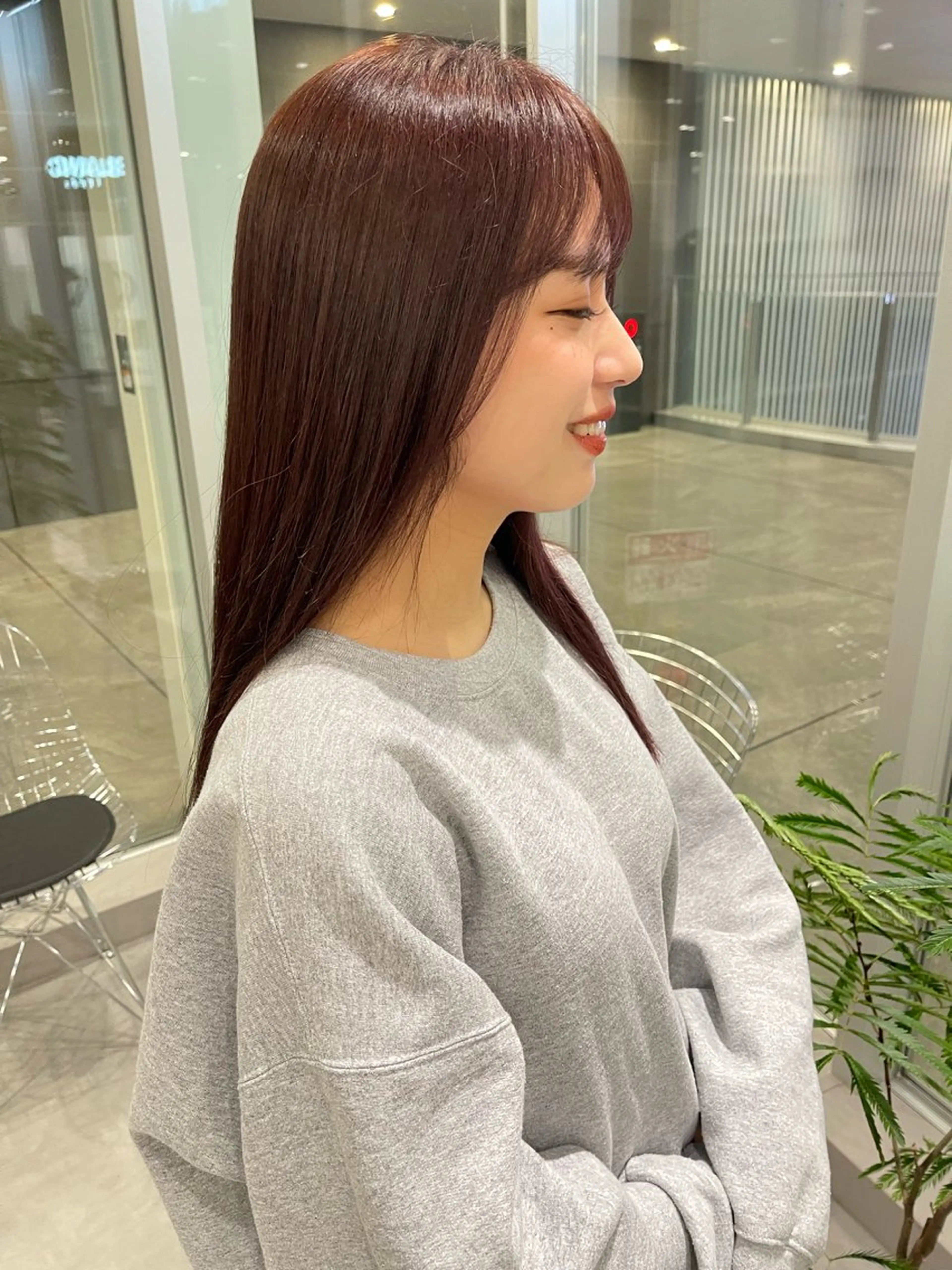 ロング カラー ブラウンカラー ピンクカラー ピンクブラウン 髪質改善/美髪縮毛矯 正のスペシャリストのヘアスタイル