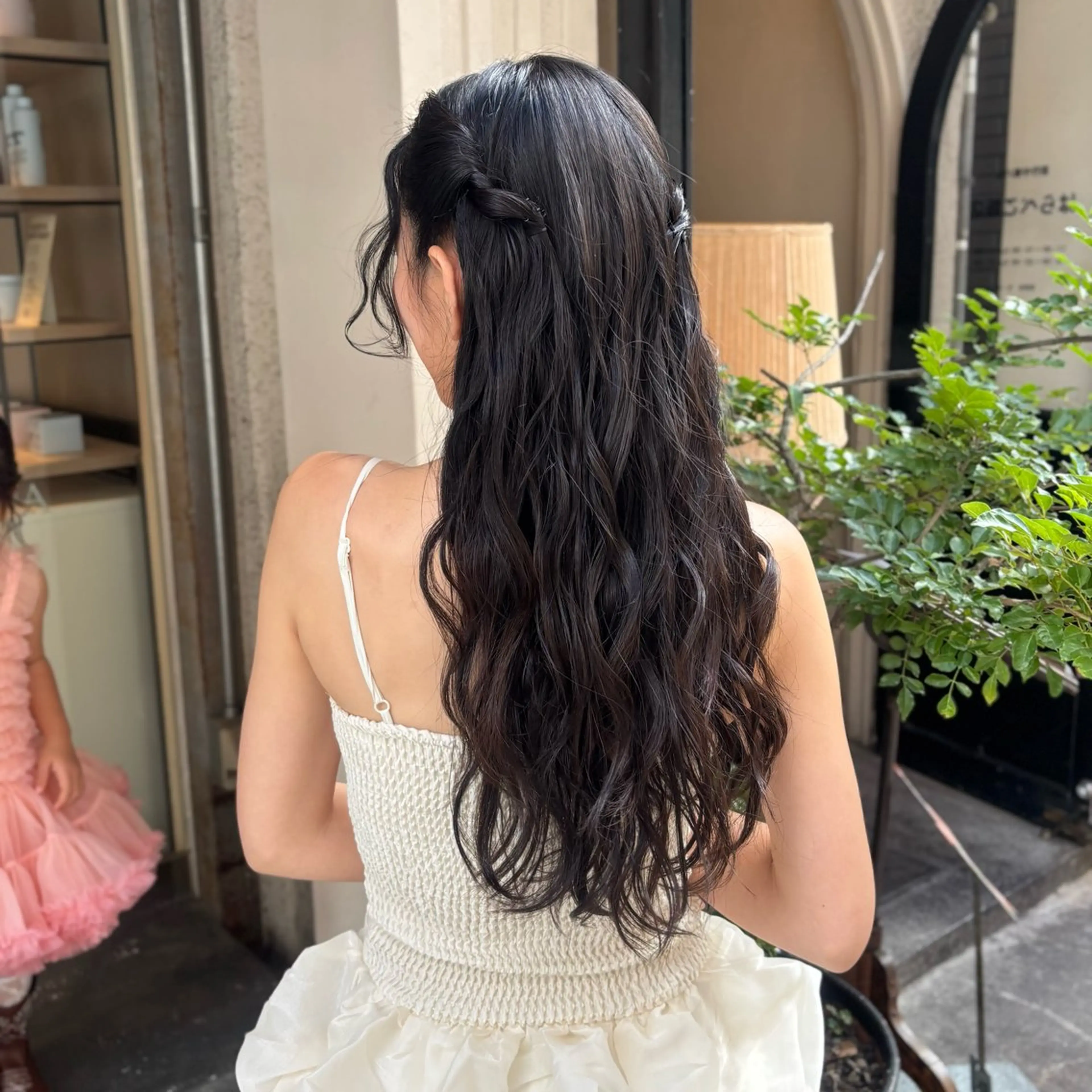 ヘアアレンジ 髪飾り ヘアセット 芦刈 咲来のヘアスタイル
