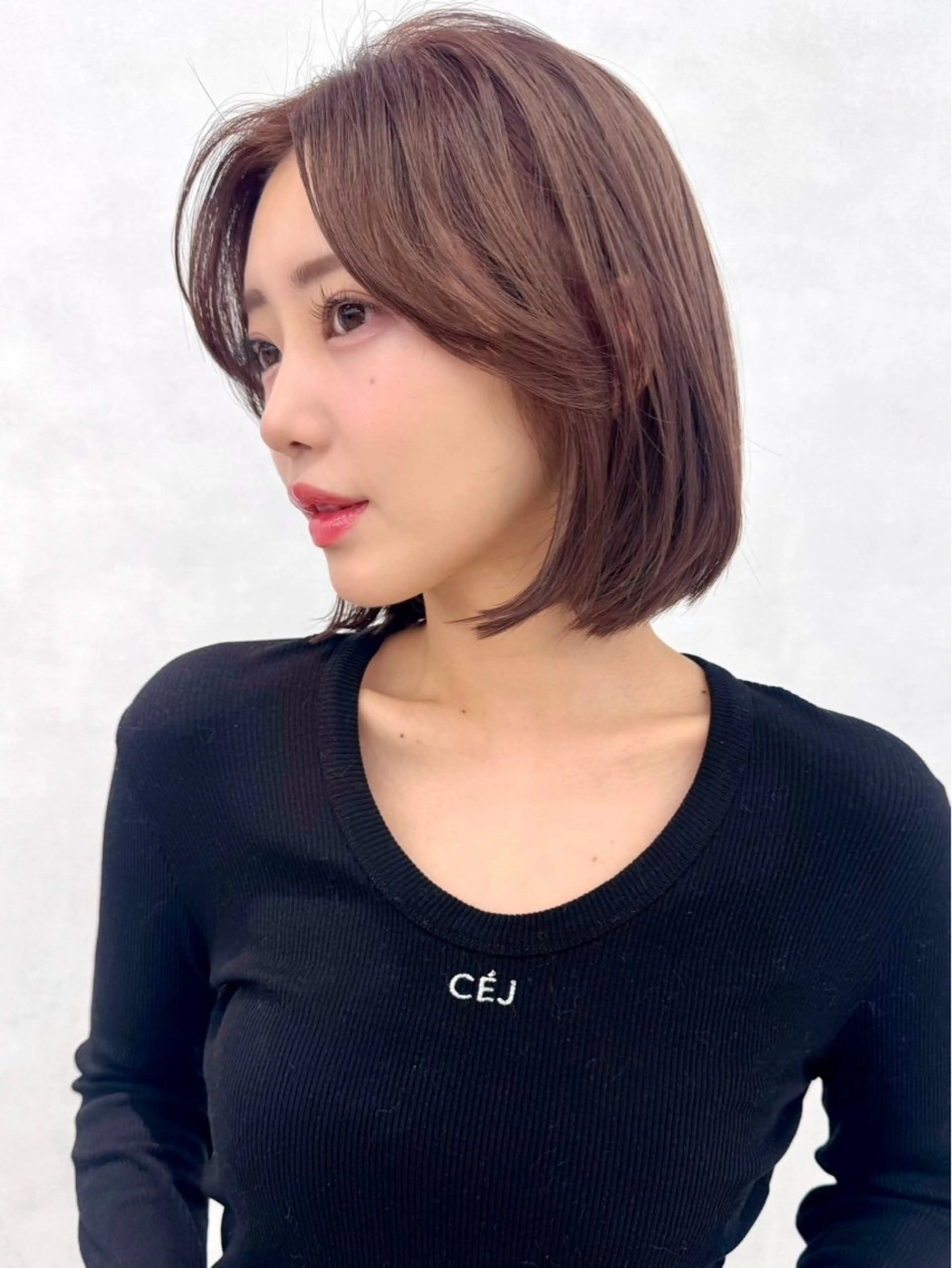 ミディアム カラー ヘアカラー 韓国レイヤー🇰🇷 Hiiro💜のヘアスタイル