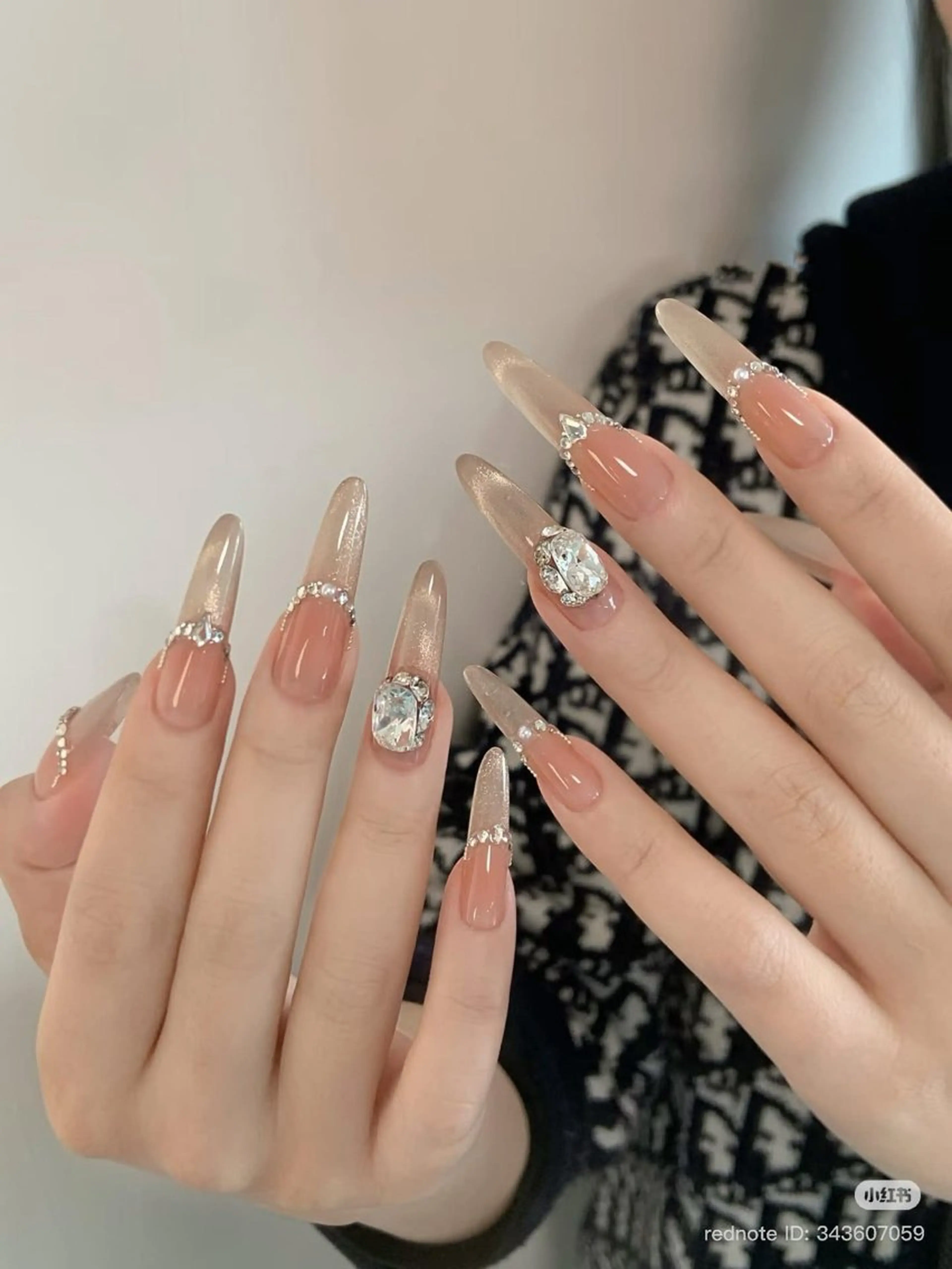 ネイル 長さ出し フレンチネイル グラデーション 卒業式 マグネットネイル ハンドネイル MIHANA ZENのネイルデザイン