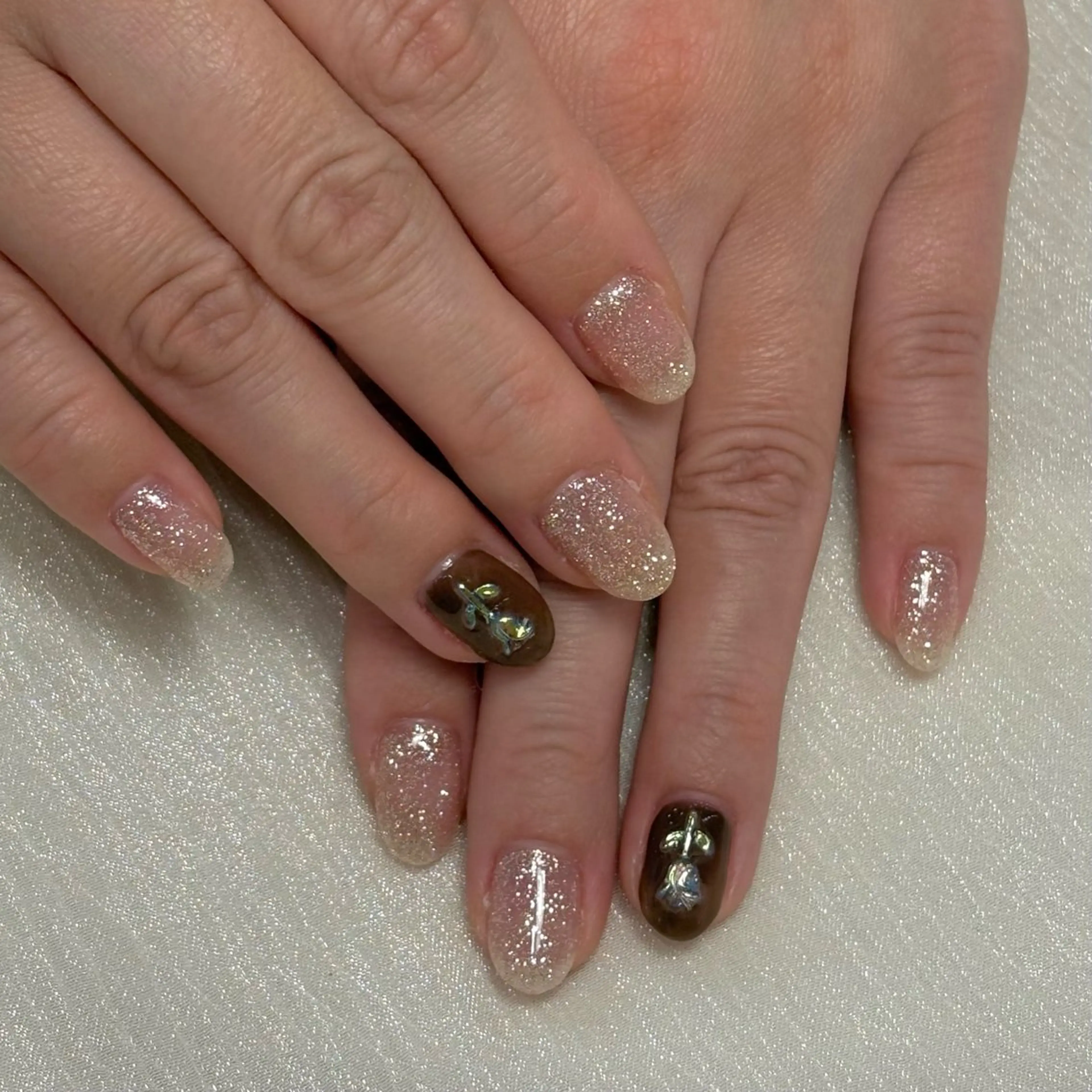 ネイル ジェルネイル 卒業式 ハンドネイル Halo Nail/ 【Jr.】/Abeのネイルデザイン