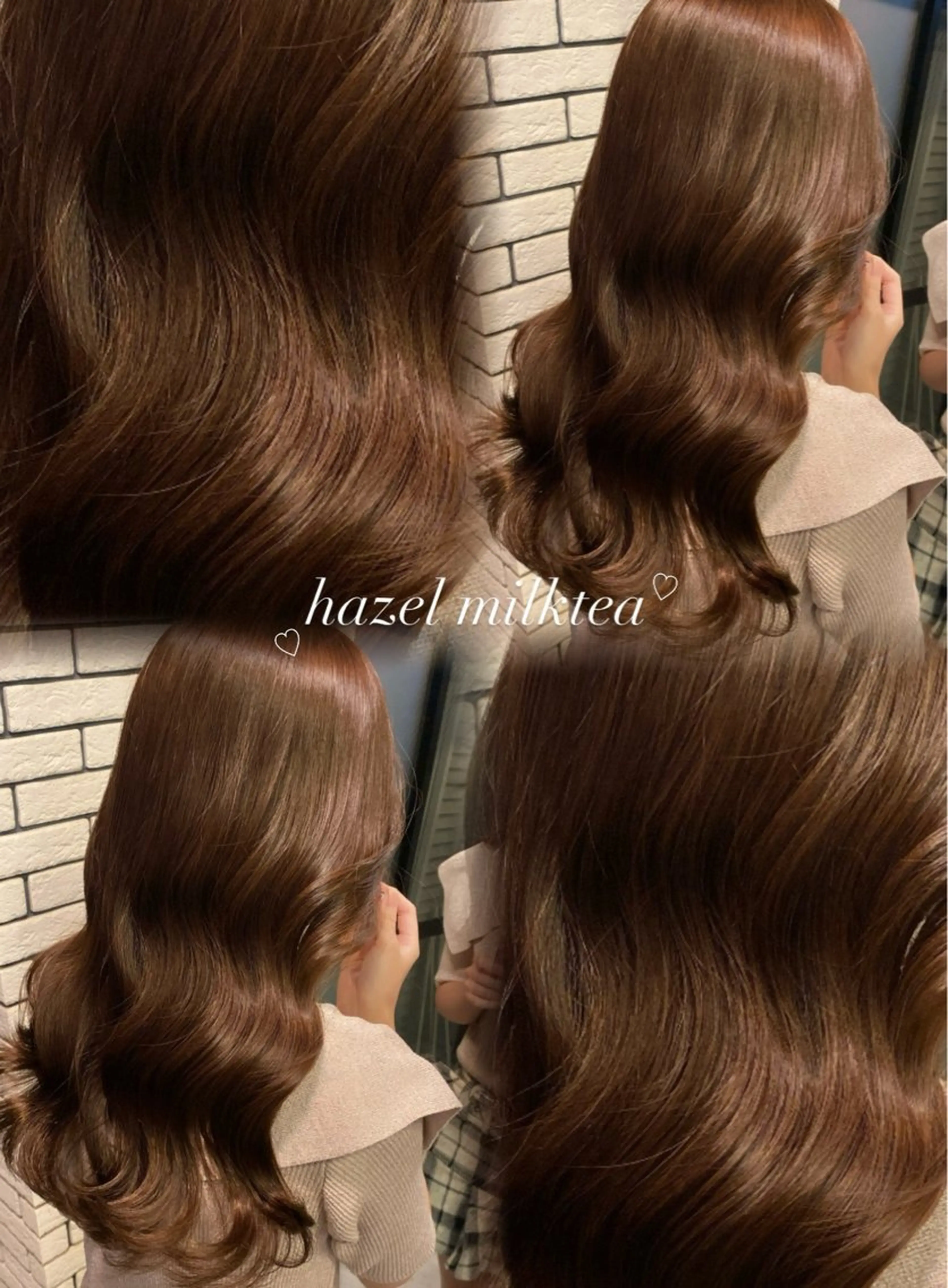 カラー ヘアカラー さわ/博多/ ベージュ/ハイトーンのヘアスタイル