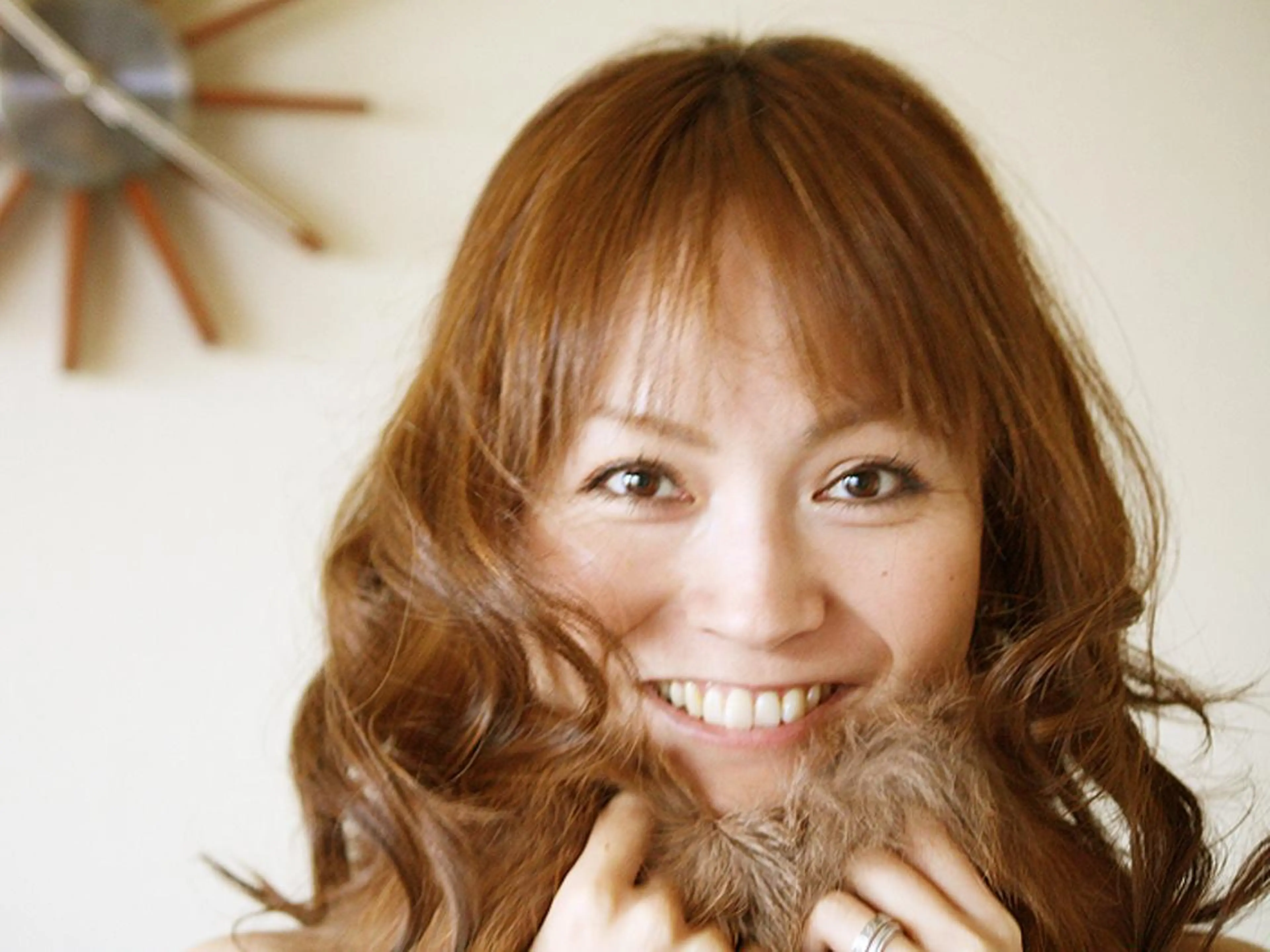 セミロング カラー パーマ 宮 俊雄のヘアスタイル