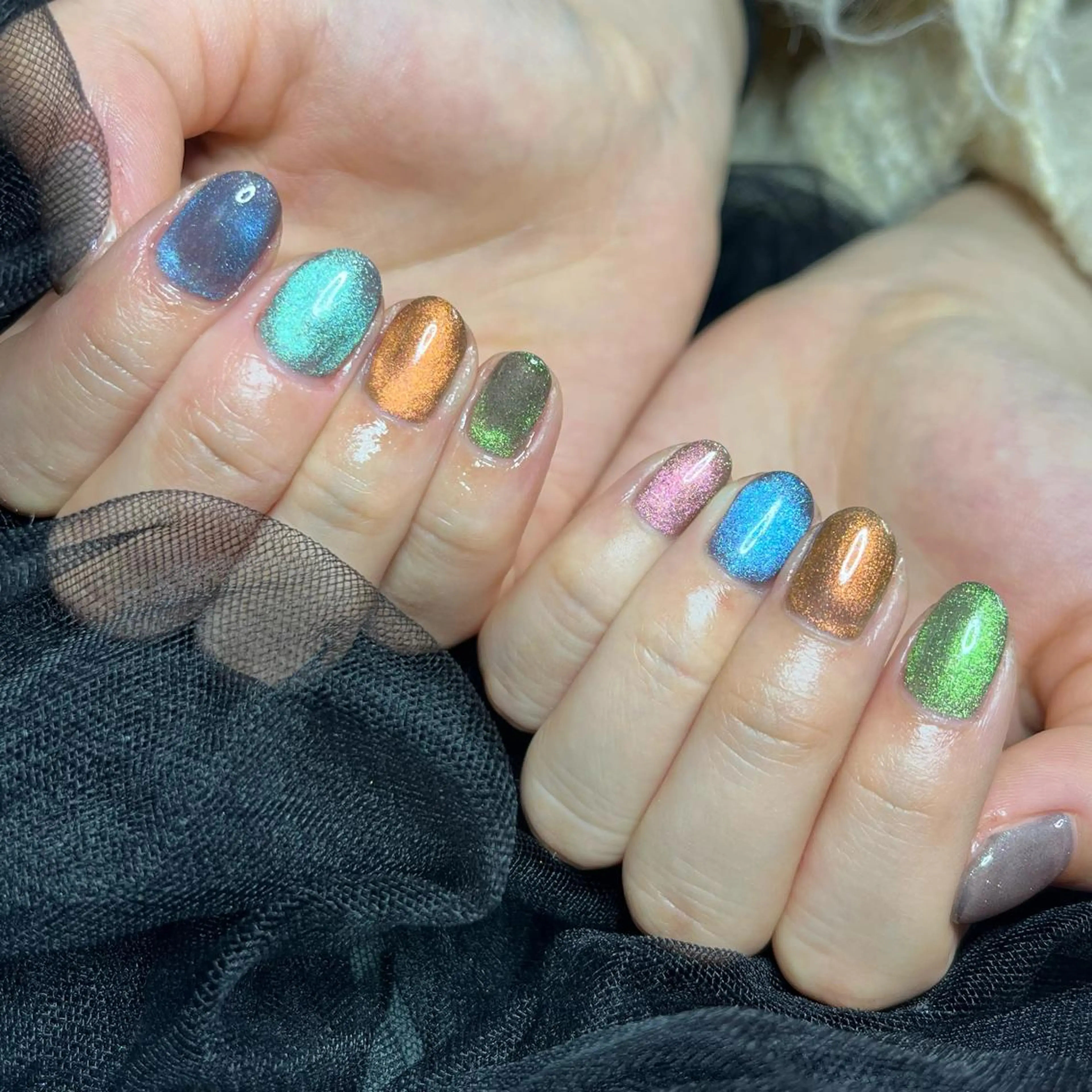 ネイル マグネットネイル ハンドネイル Liberta所属・森 まりなのネイルデザイン