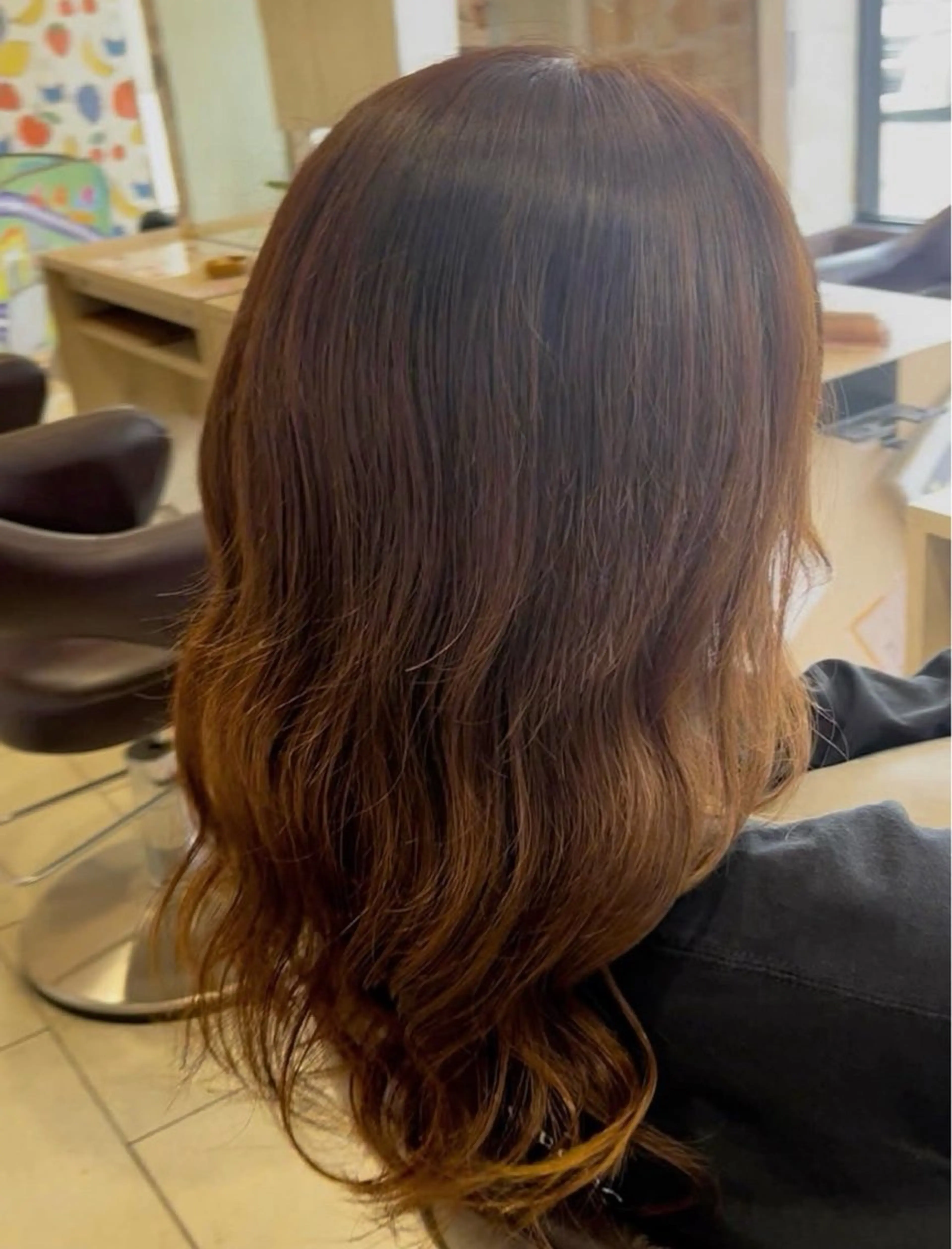 ロング ヘアカラー 岡山 綺更のヘアスタイル