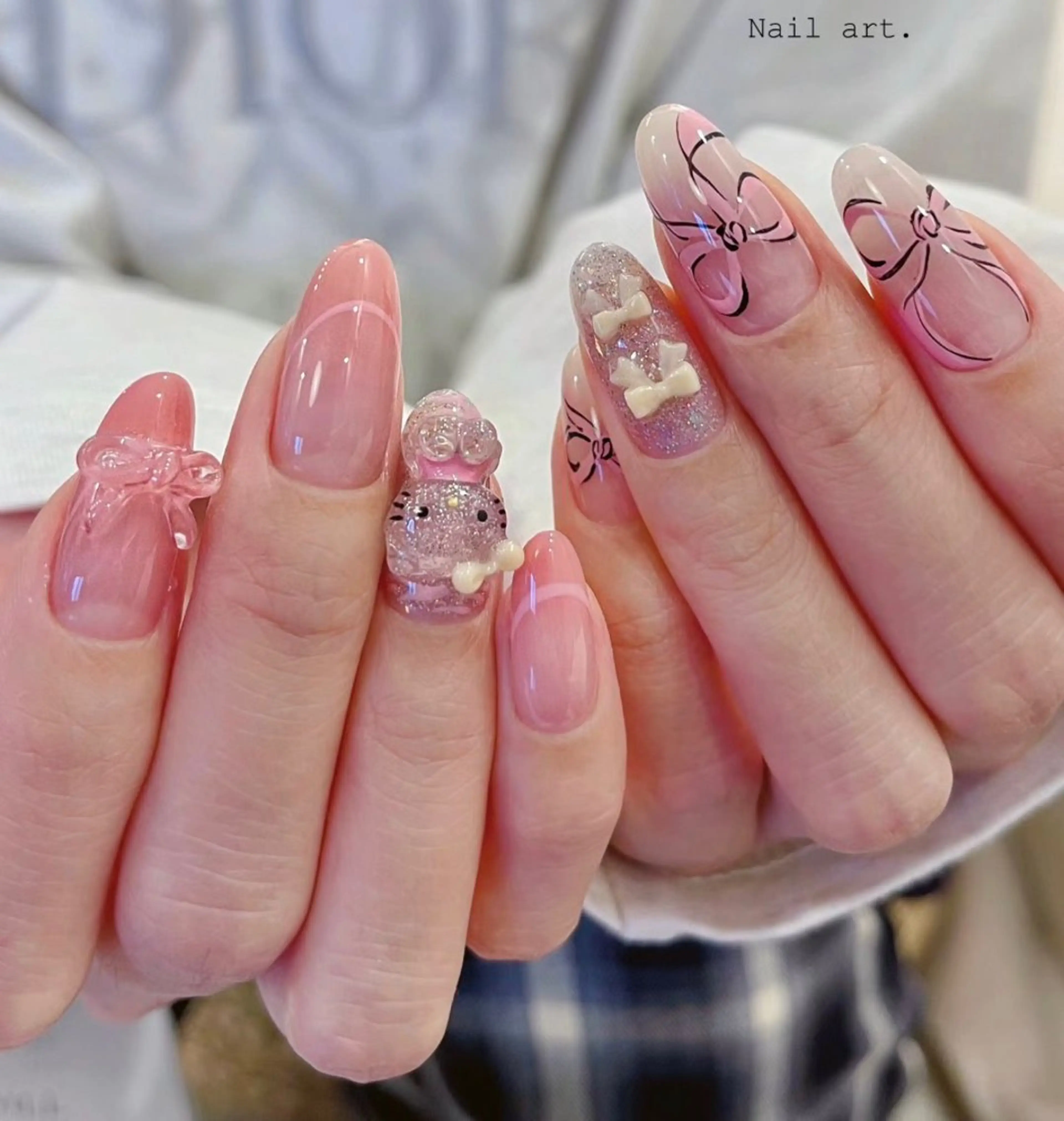 ネイル ハンドネイル ハンドケア 🍑 momo_nailのネイルデザイン