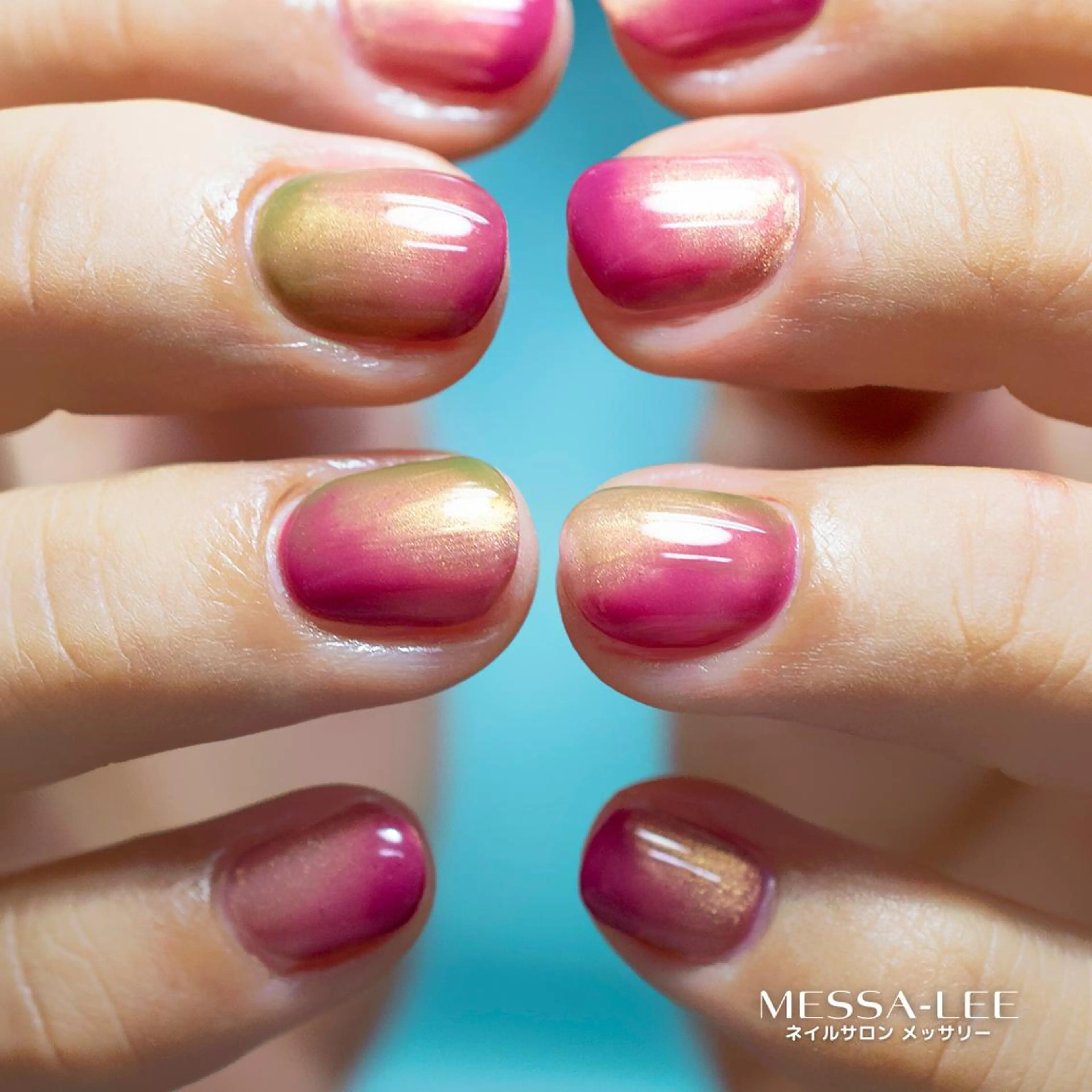 ネイル 桜ネイル ニュアンスネイル とろけるリンパ 濃厚アロマのエステ・リラクイメージ