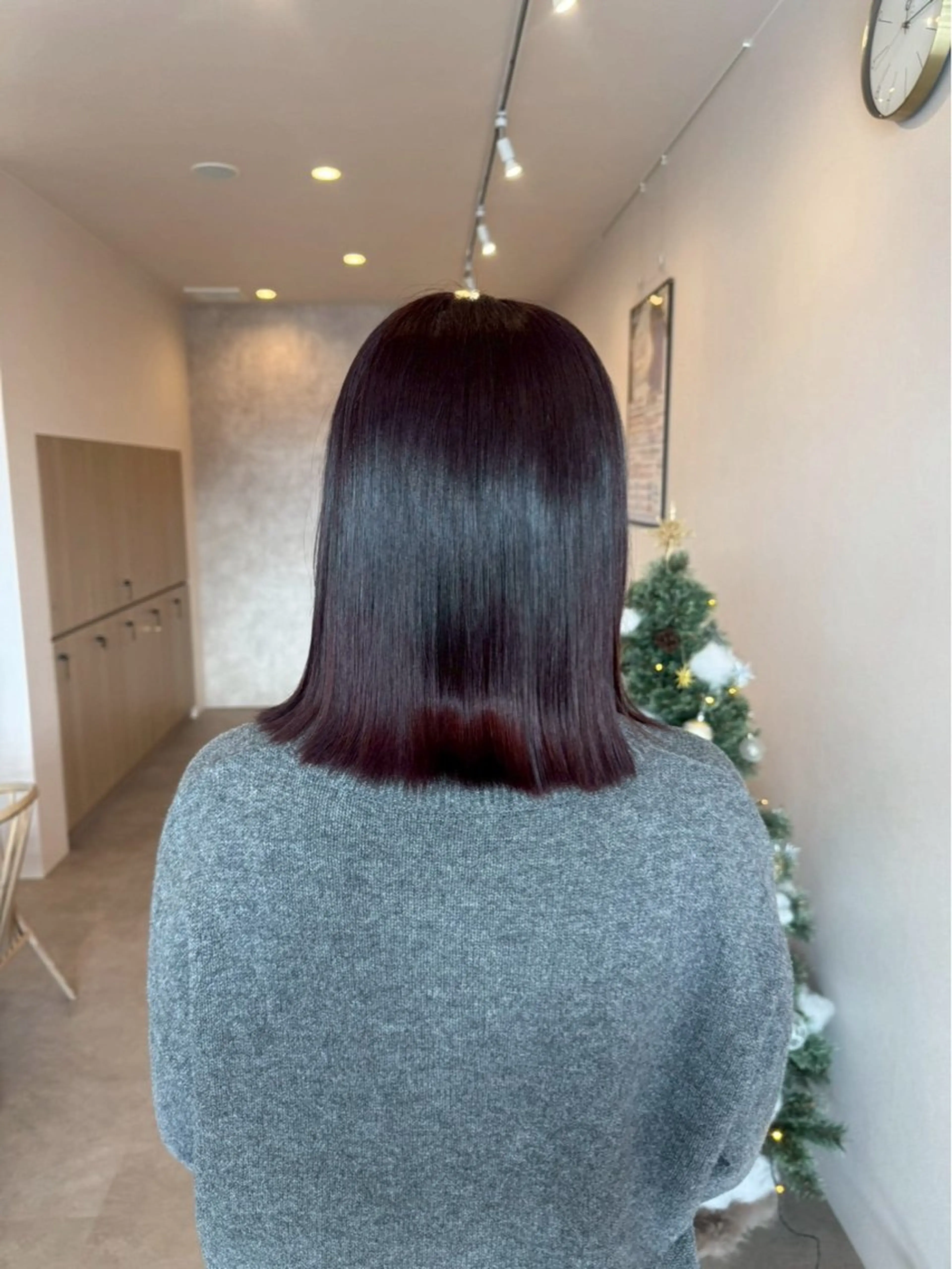 セミロング カラー ヘアカラー カイト/ヘアカラー /髪質改善のヘアスタイル