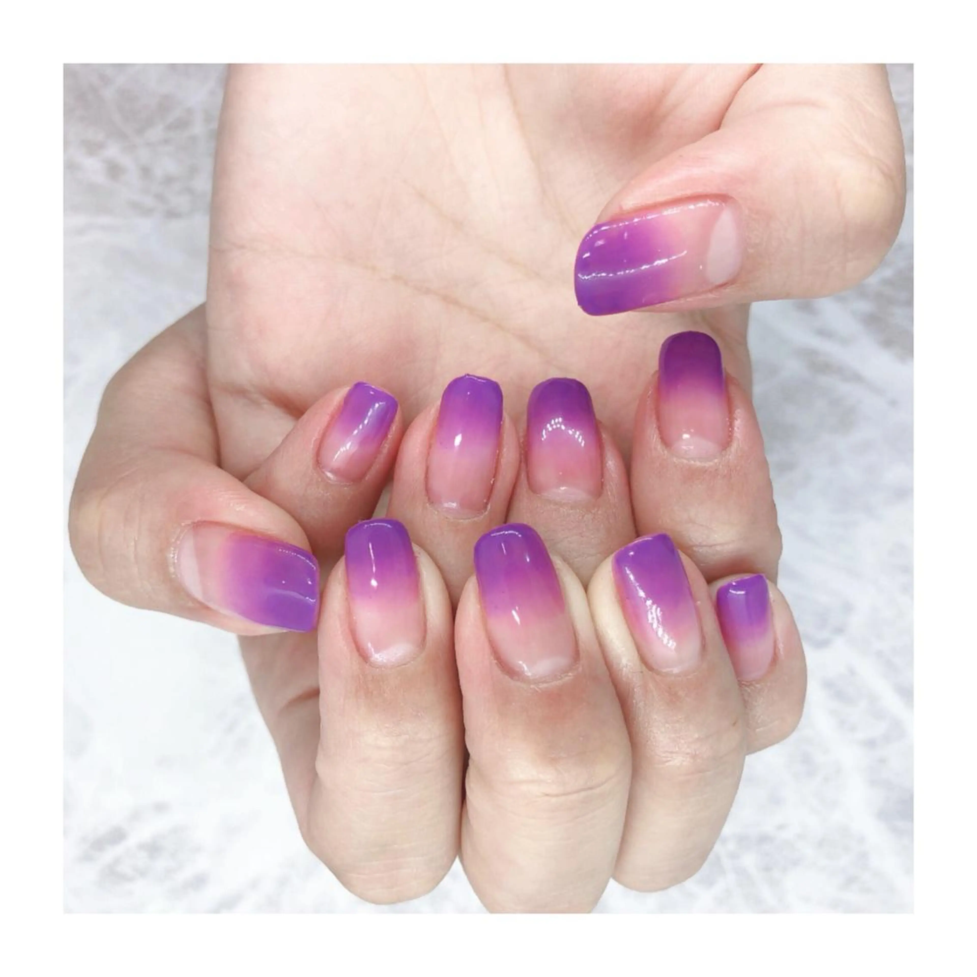 ネイル パープル ハンドネイル Nailsalon -Aのネイルデザイン