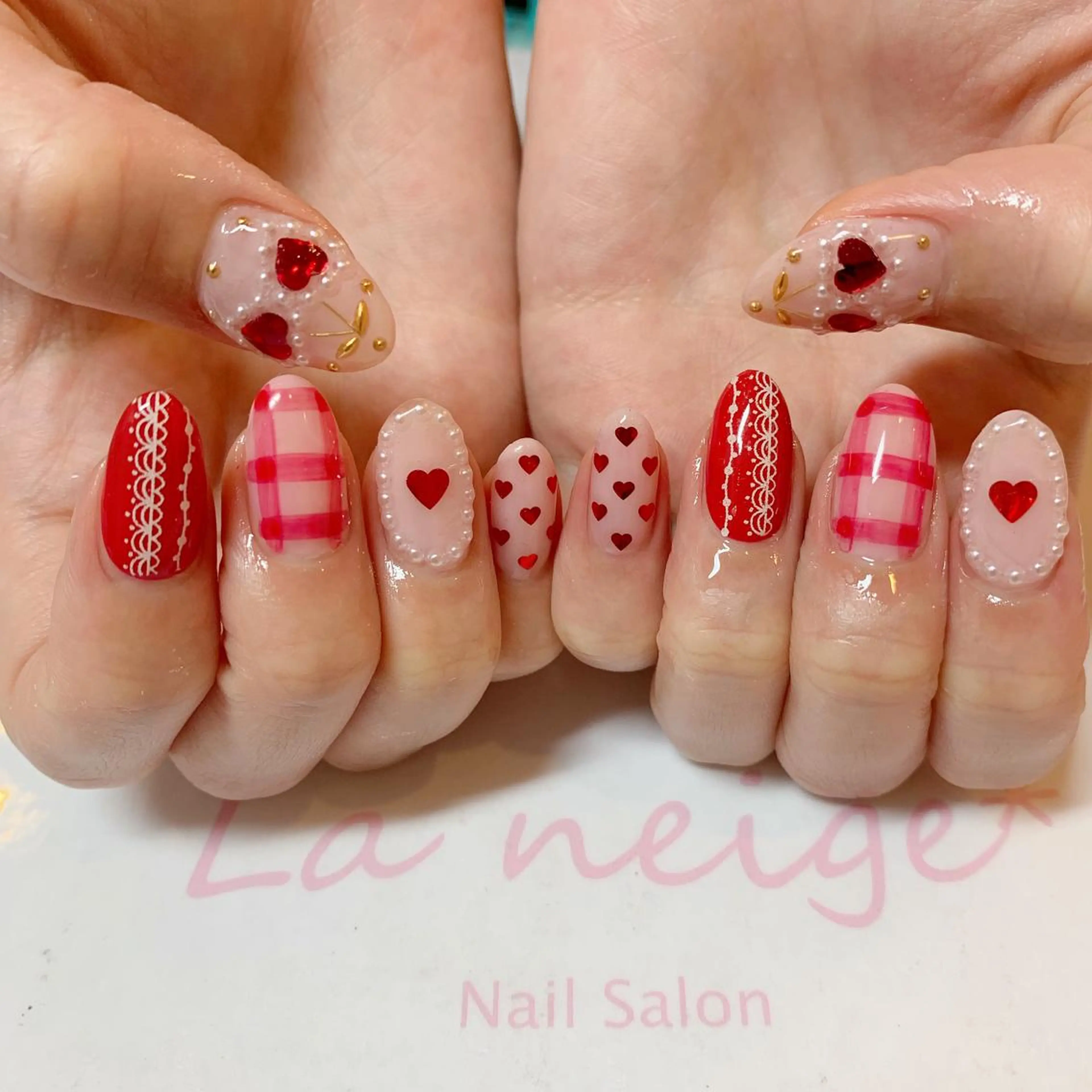 ネイル La neige* yuki 🥯🍑のネイルデザイン