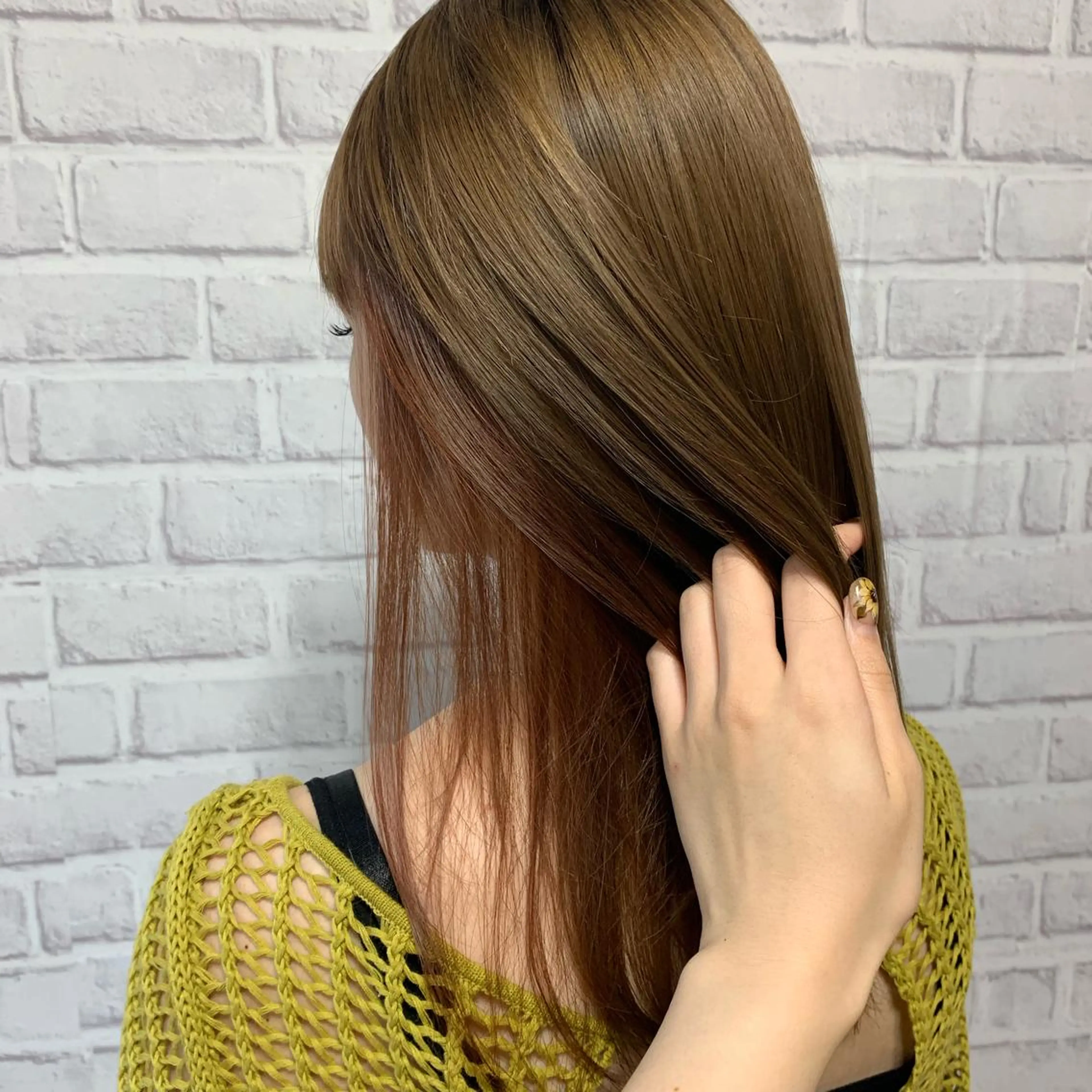 ミディアム カラー 大江 美穂のヘアスタイル