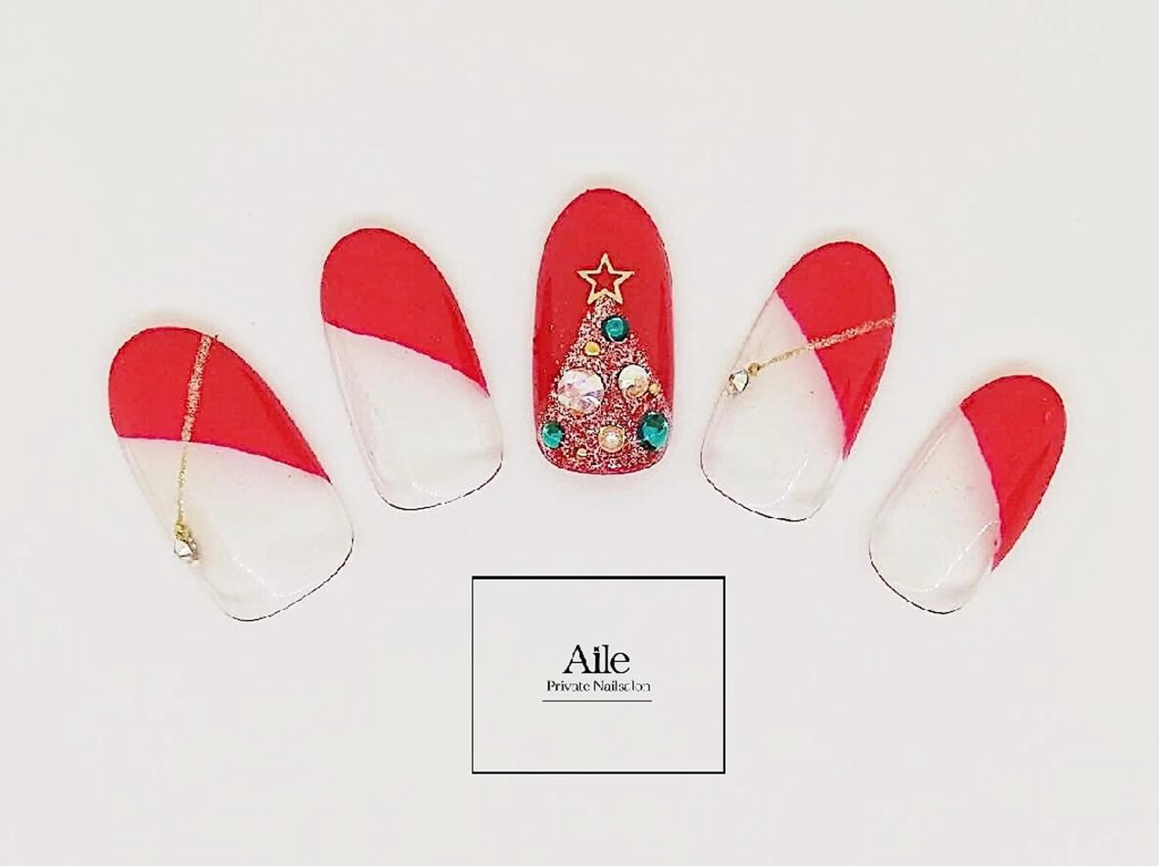 ネイル 冬ネイル クリスマス なが さきのネイルデザイン