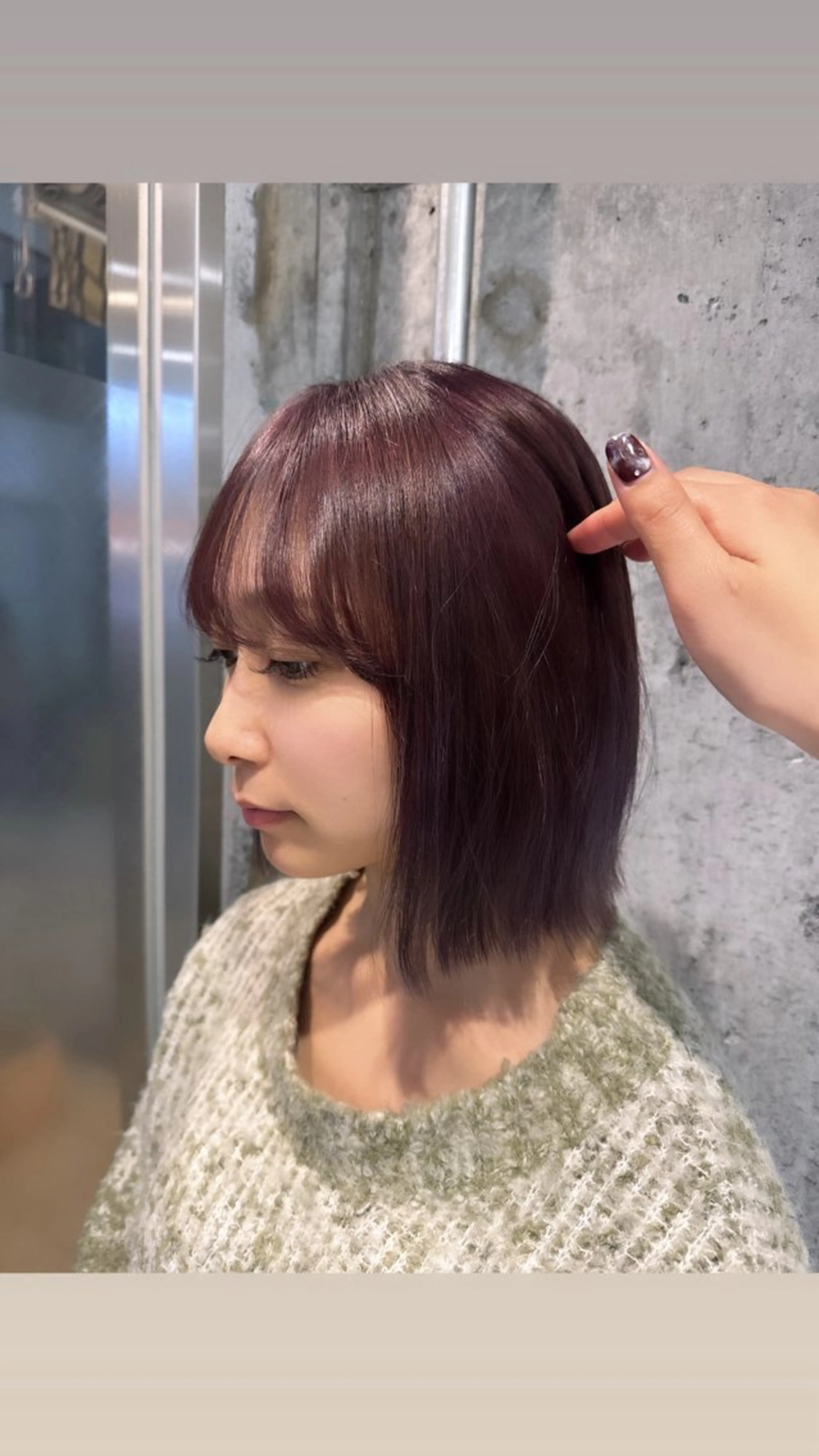 ミディアム earth吉祥寺店所属・吉祥寺/koume/ カラー/レイヤーのヘアスタイル