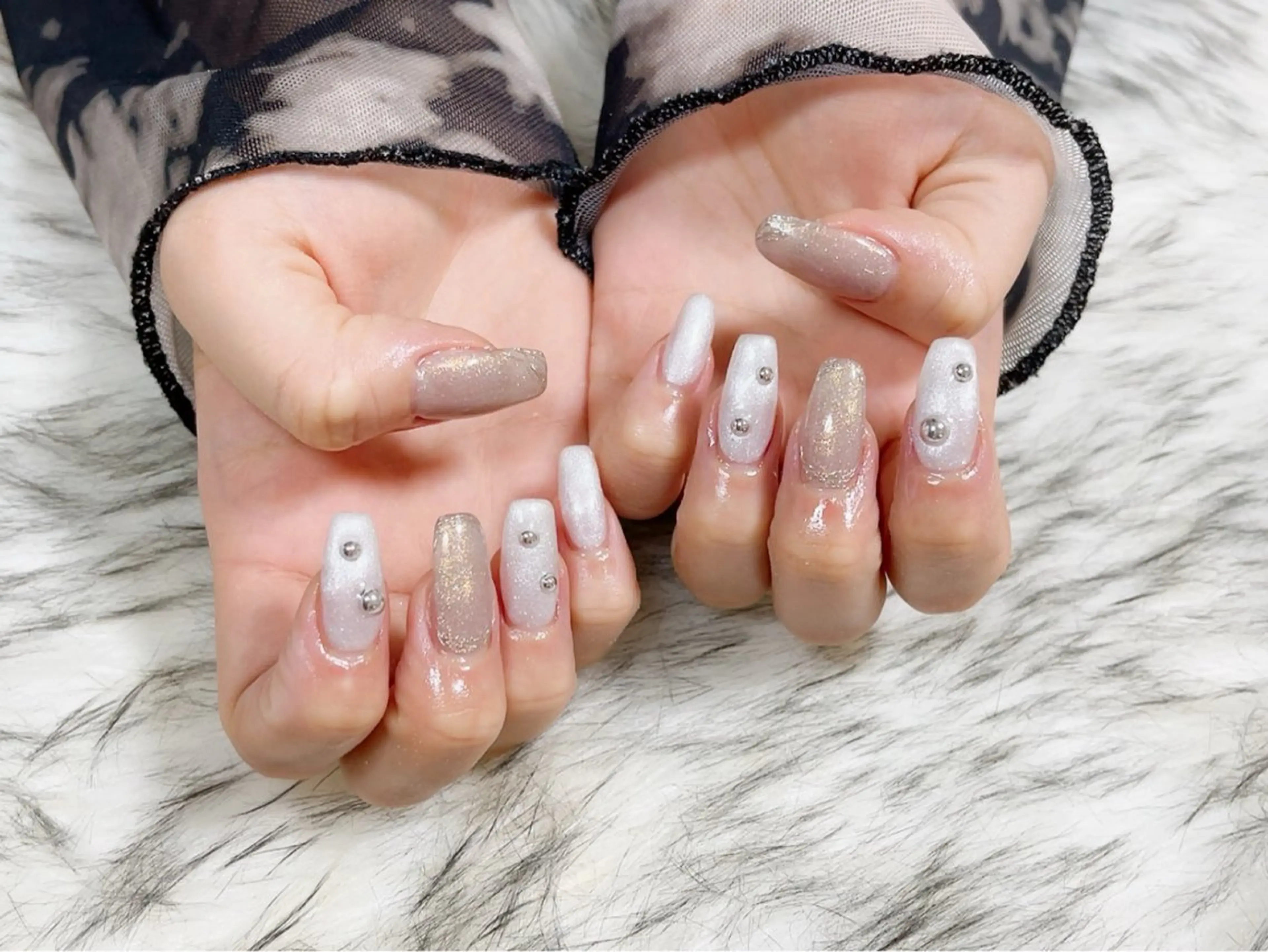 ネイル フットネイル ジェルネイル キラキラネイル ロングネイル メンズネイル kiki nail たまプラーザのネイルデザイン