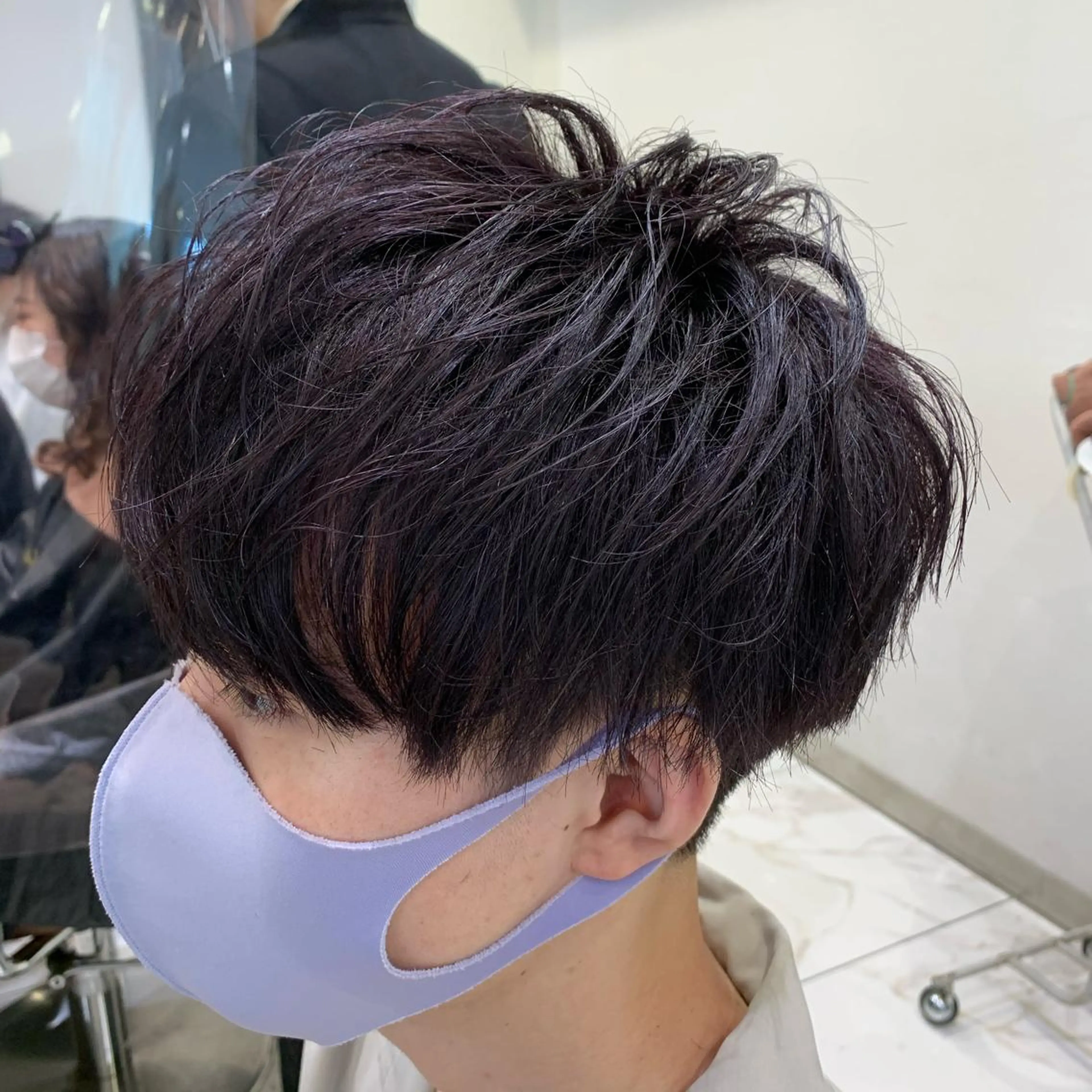 ショート カラー メンズ 【メンズ縮毛矯正】 田中秀斗のヘアスタイル