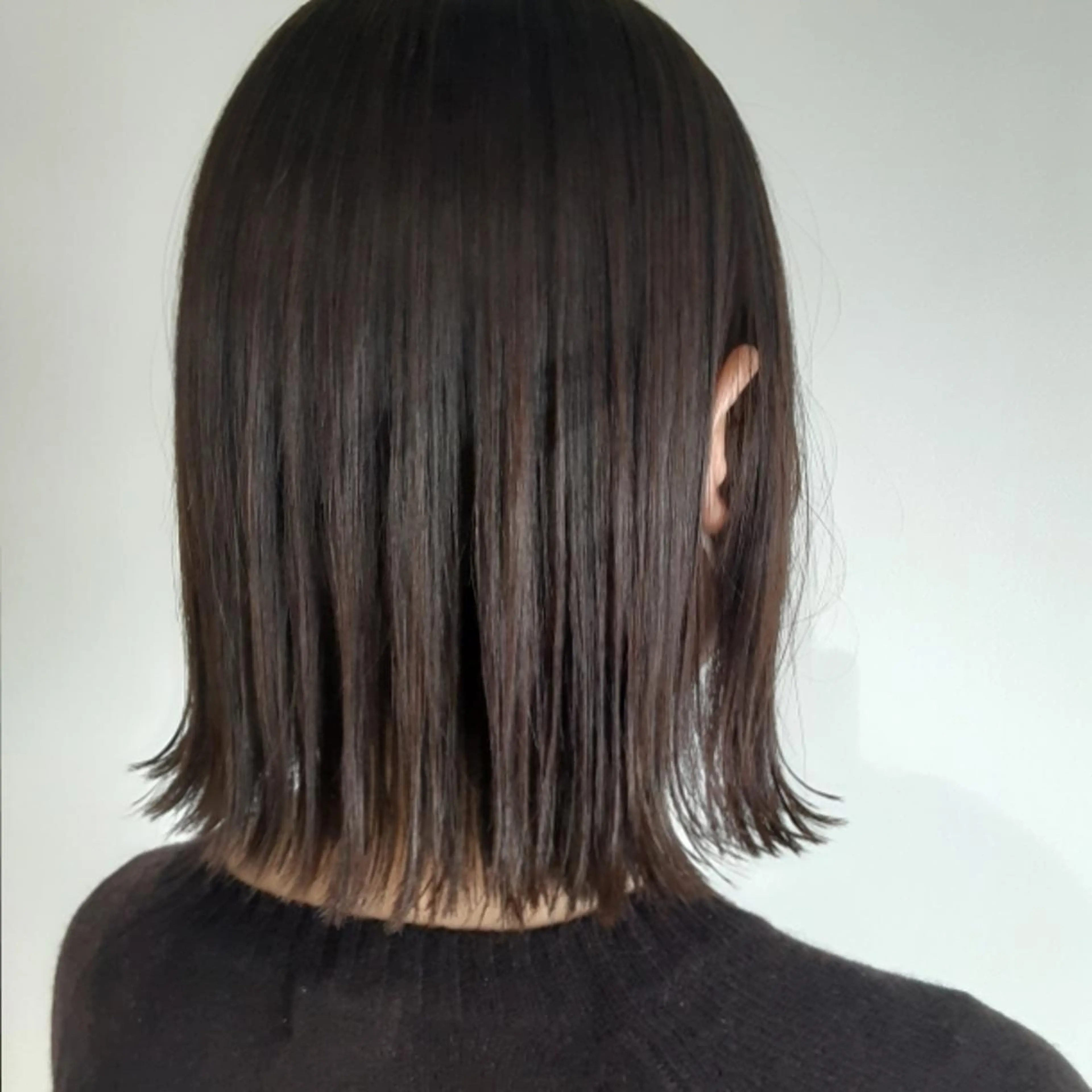 ミディアム カラー 切りっぱなしボブ ボブ 永島 さとみのマツエク・マツパデザイン