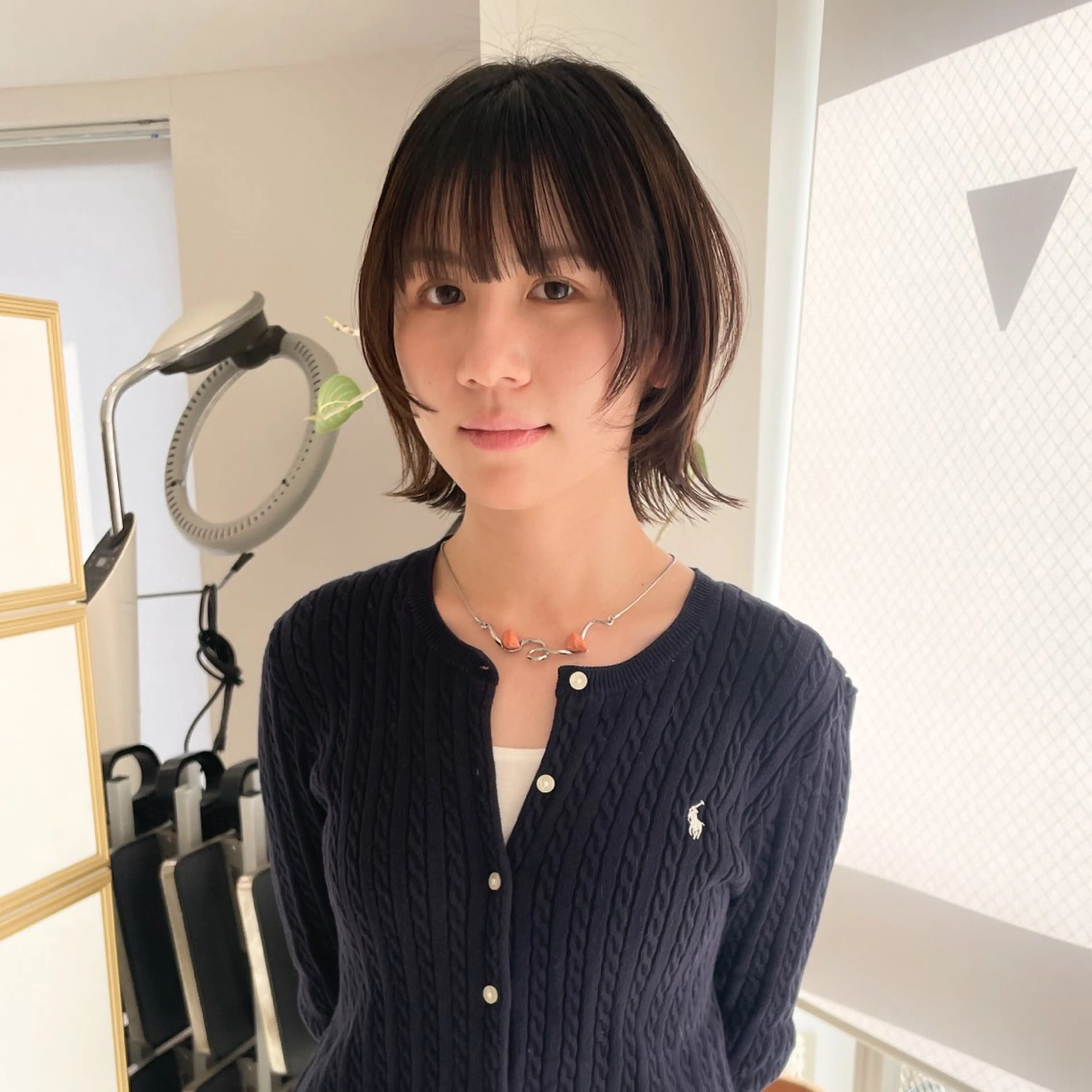 ミディアム ボブ くびれヘア レイヤーカット 似合わせカット カット トリートメント 似合わせヘア🤍 面田法子のヘアスタイル