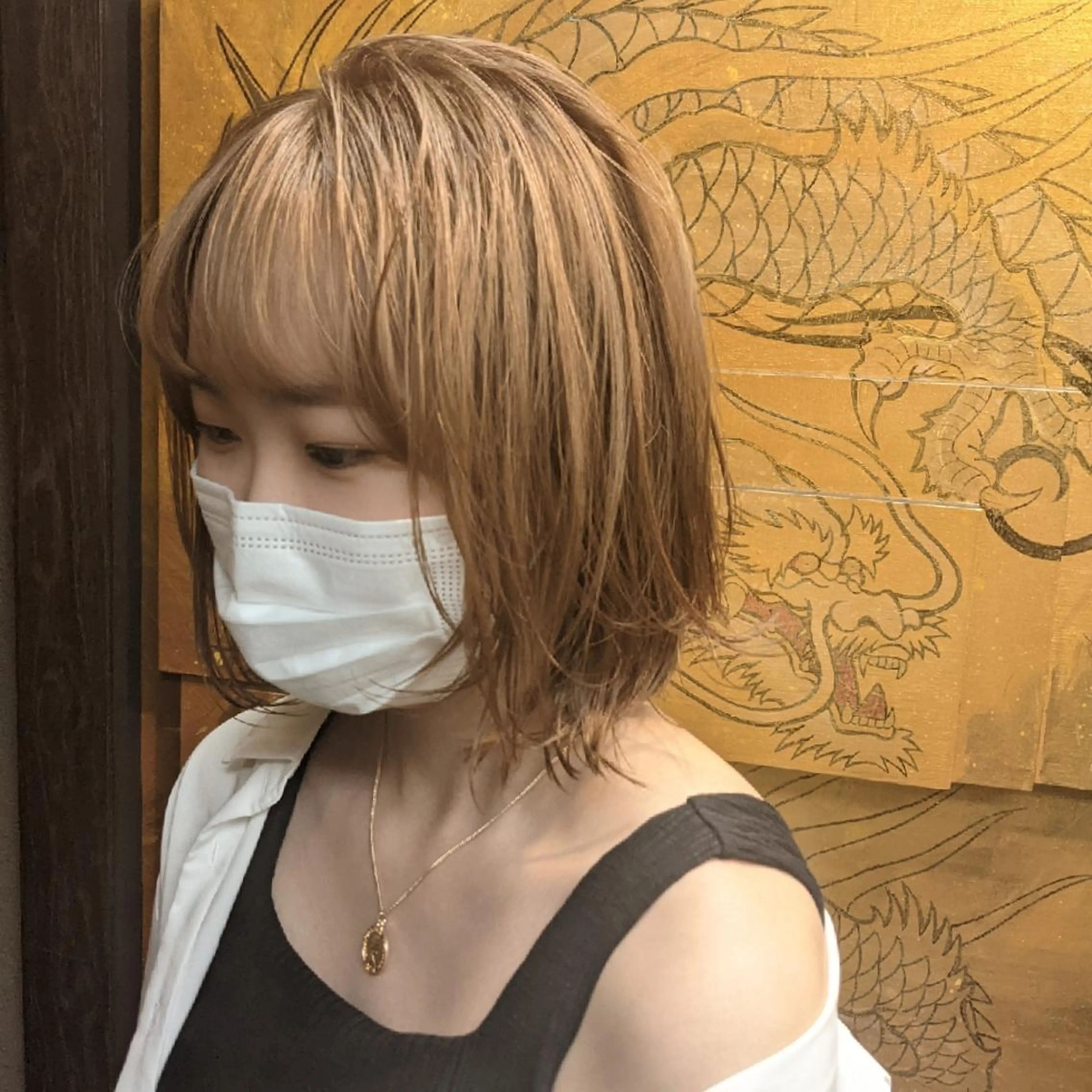 ミディアム カラー ベージュカラー fuwat所属・秋葉原でカラーする なら🐉ちぇーたんのヘアスタイル