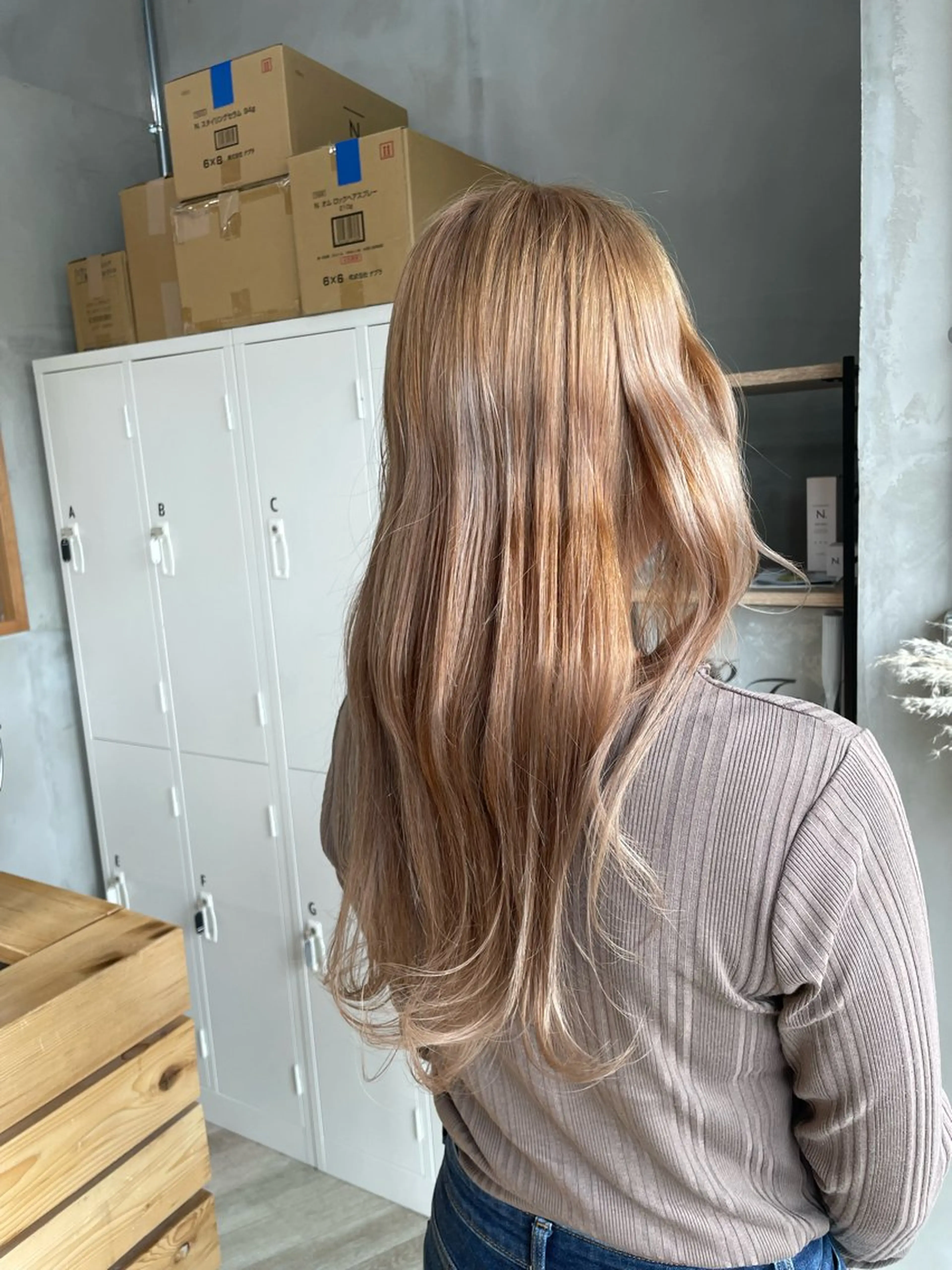 セミロング ヘアカラー 佐野 広祐のヘアスタイル