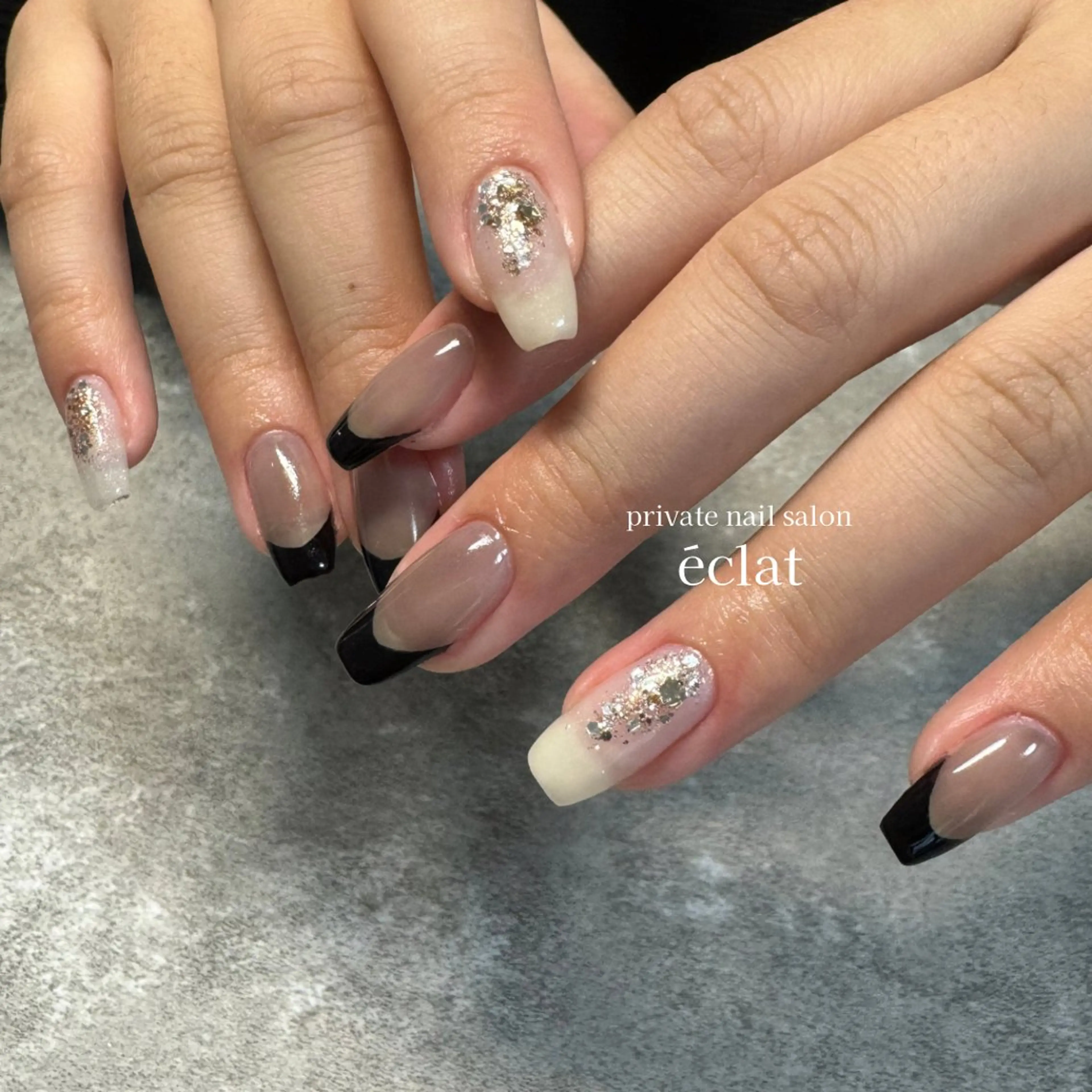 ネイル フレンチネイル nailsalon éclatのネイルデザイン