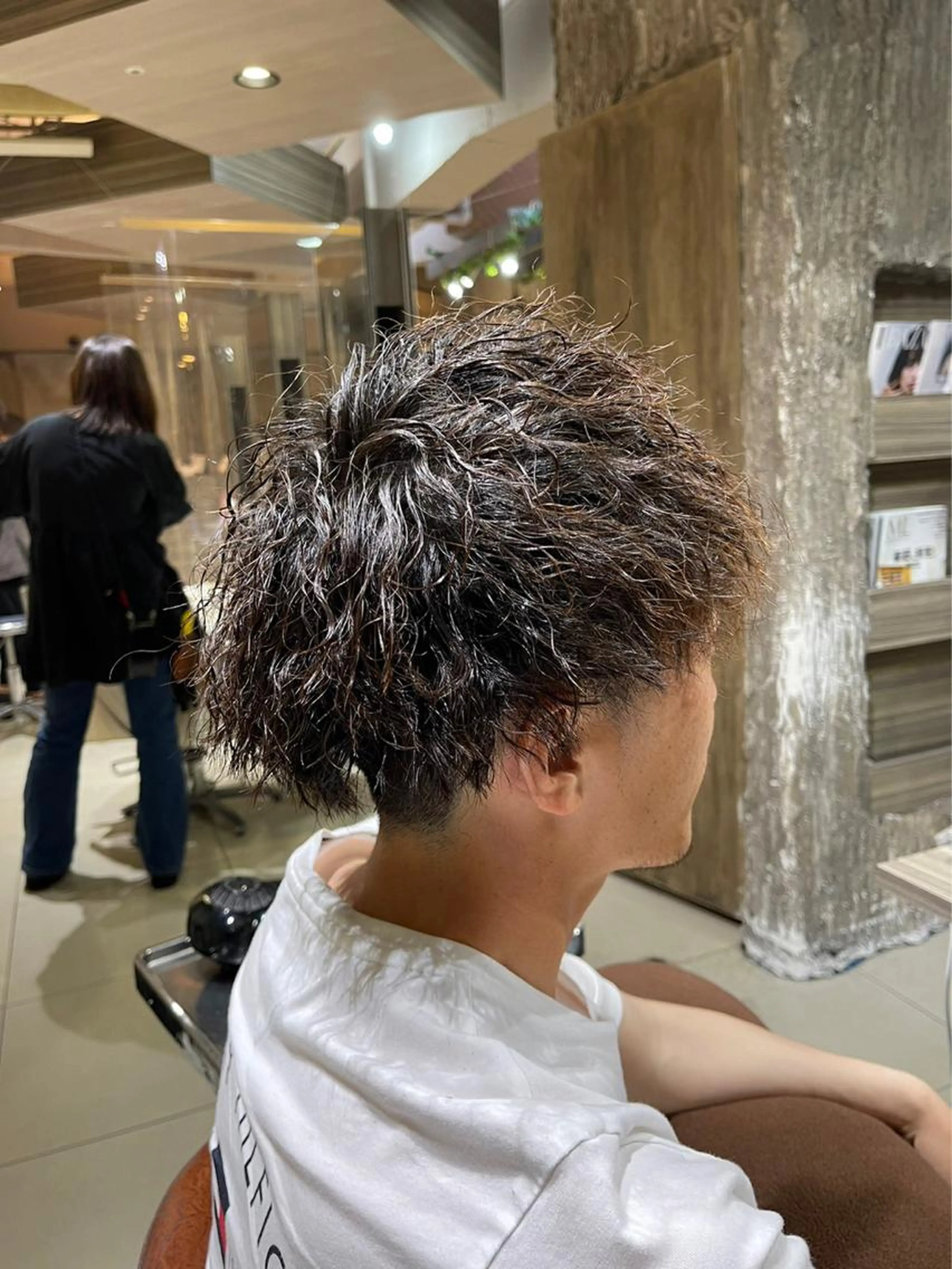 ◎ケアパーマ　カット＋ピンパーマ＋ケアパーマ【新宿/メンズ/パーマ/スパイキーショート/短髪】の写真