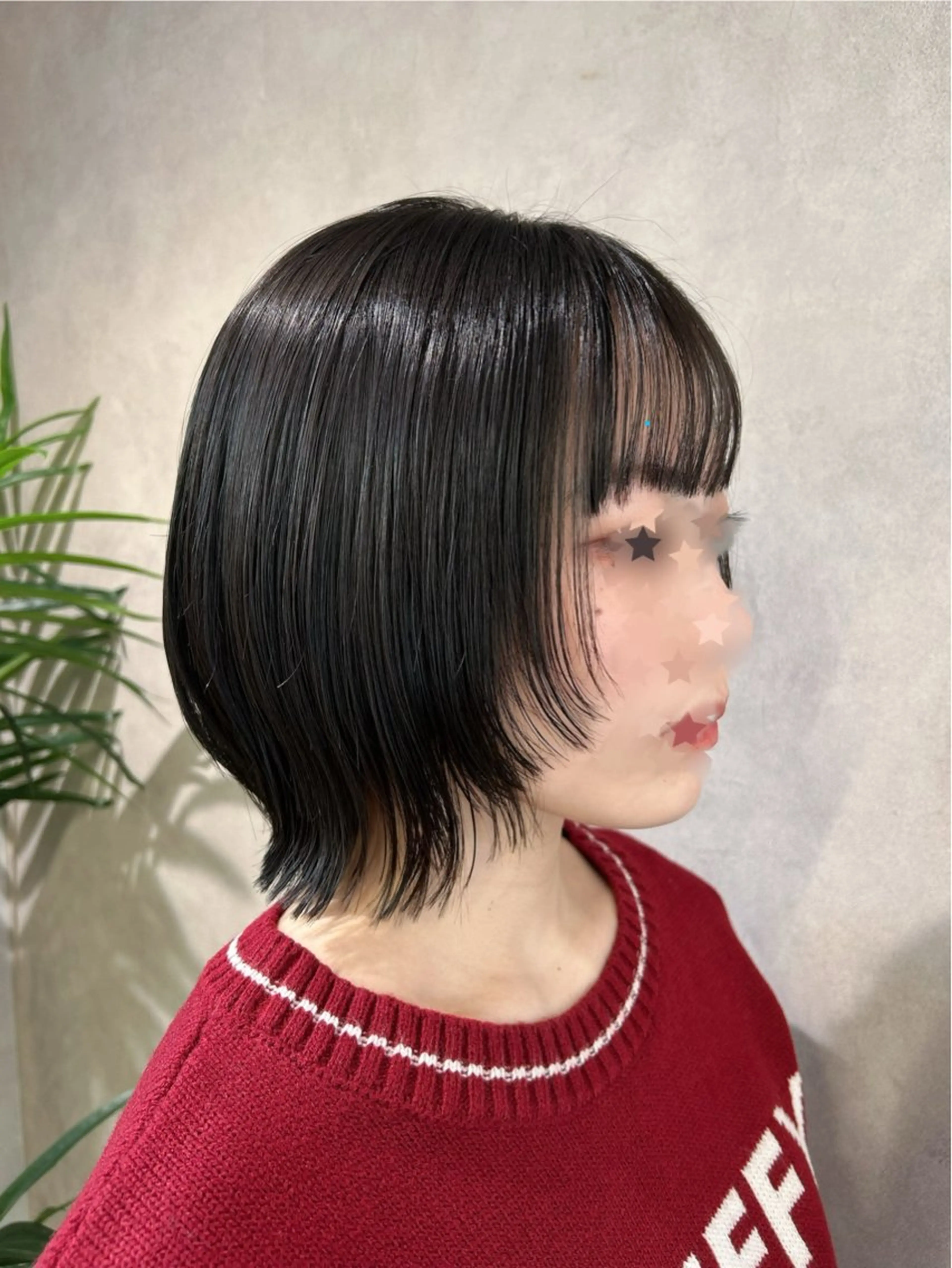 ショート 顔まわりレイヤー レイヤーカット カット ボブ/レイヤー/ ダブルカラー/みのりのヘアスタイル