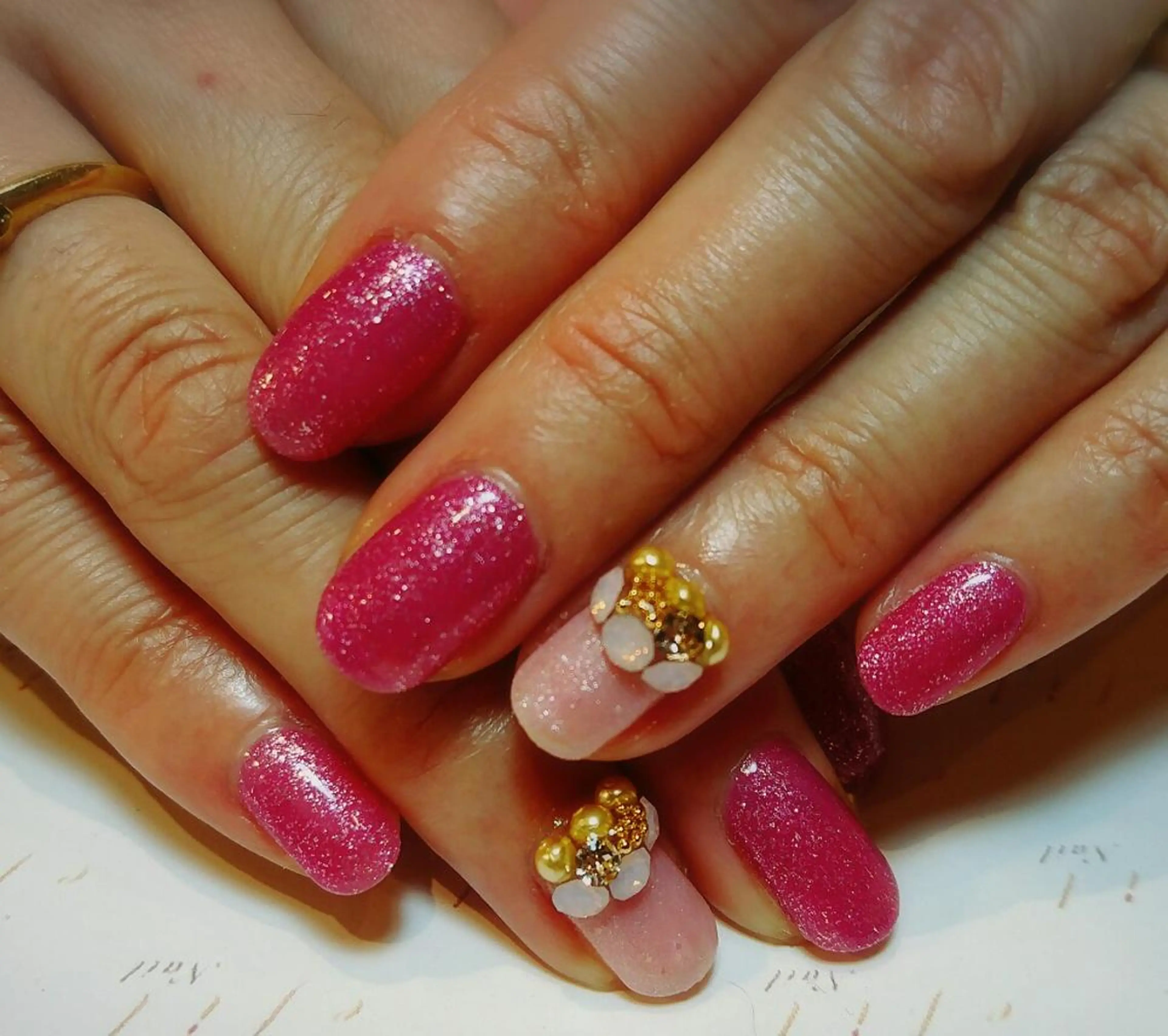 ネイル ストーンネイル みー shakushiroのネイルデザイン