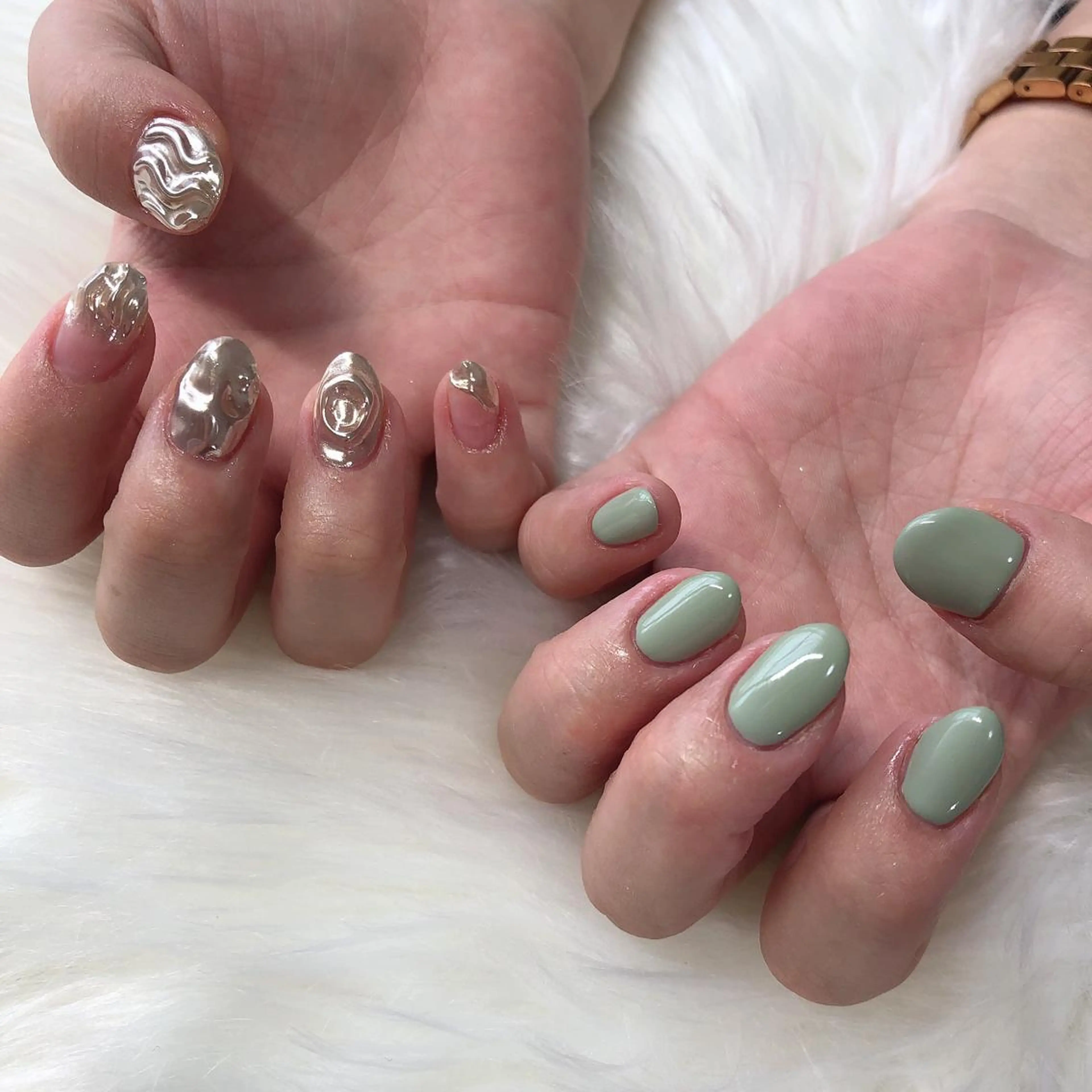 ネイル ハンドネイル 西岡 杏のネイルデザイン