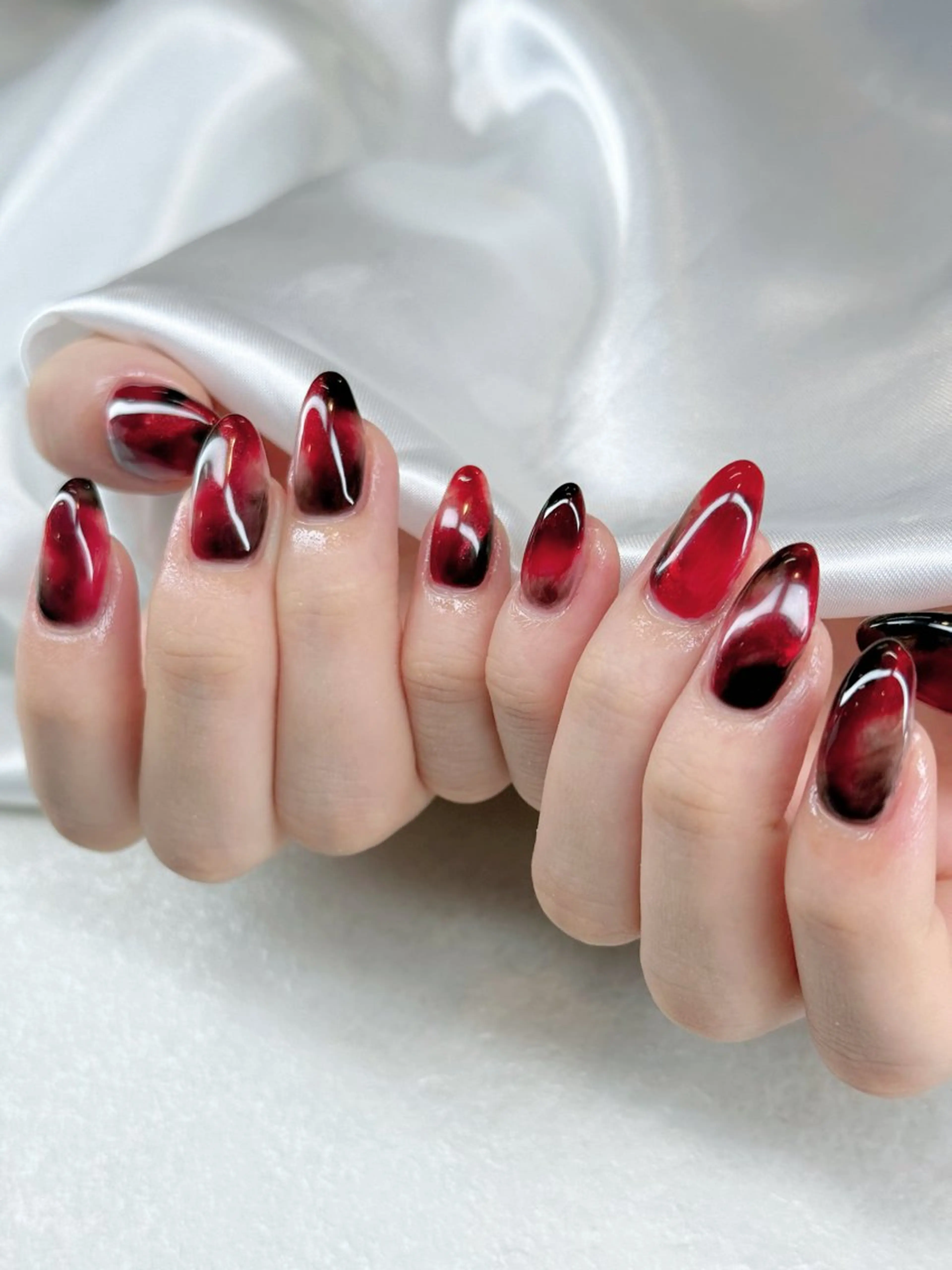 ネイル 持ち込み ハンドネイル Agate miku🎀‧₊のネイルデザイン