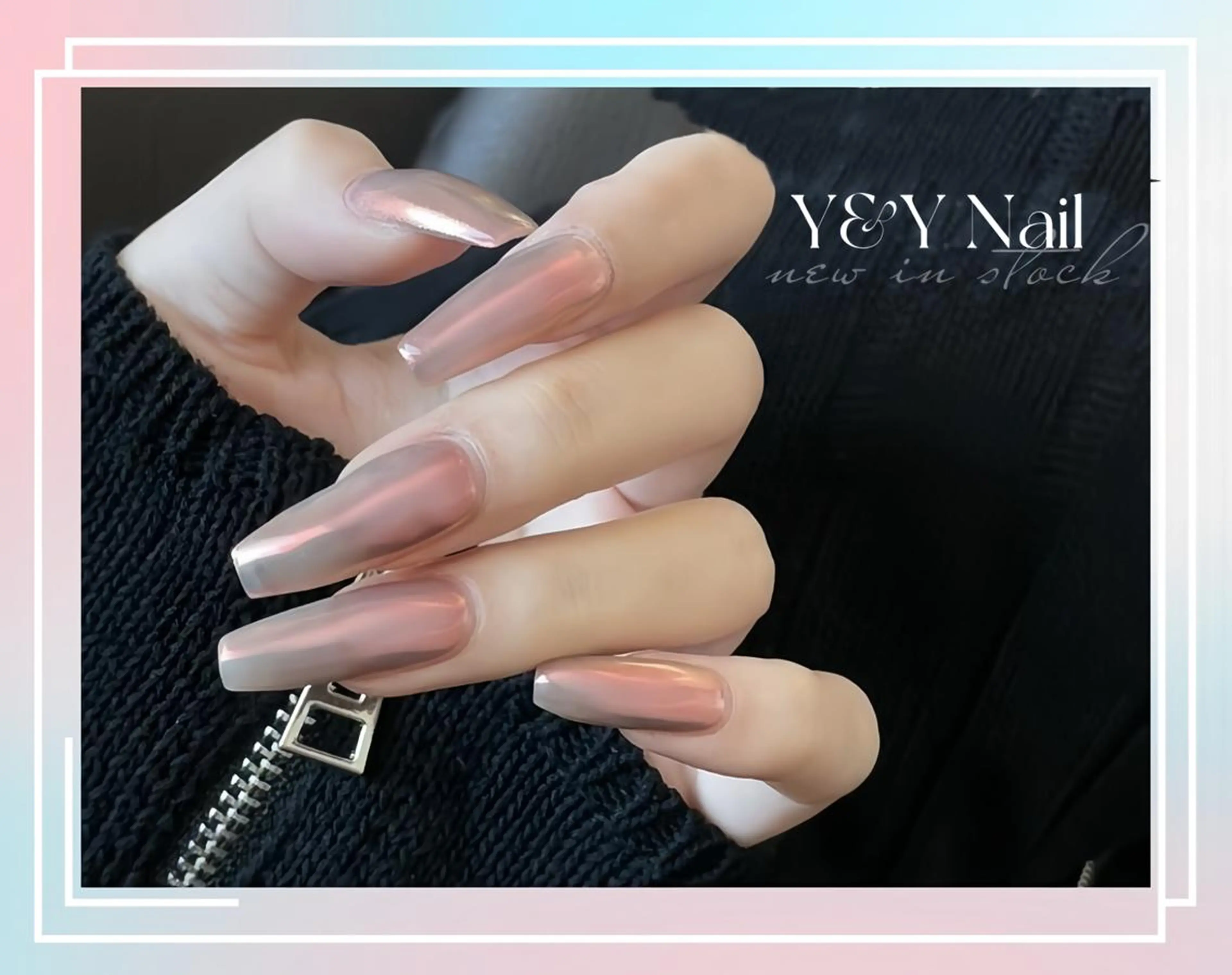 ★【HAND チップ長出し10本】ワンカラー/ラメグラデーションの写真