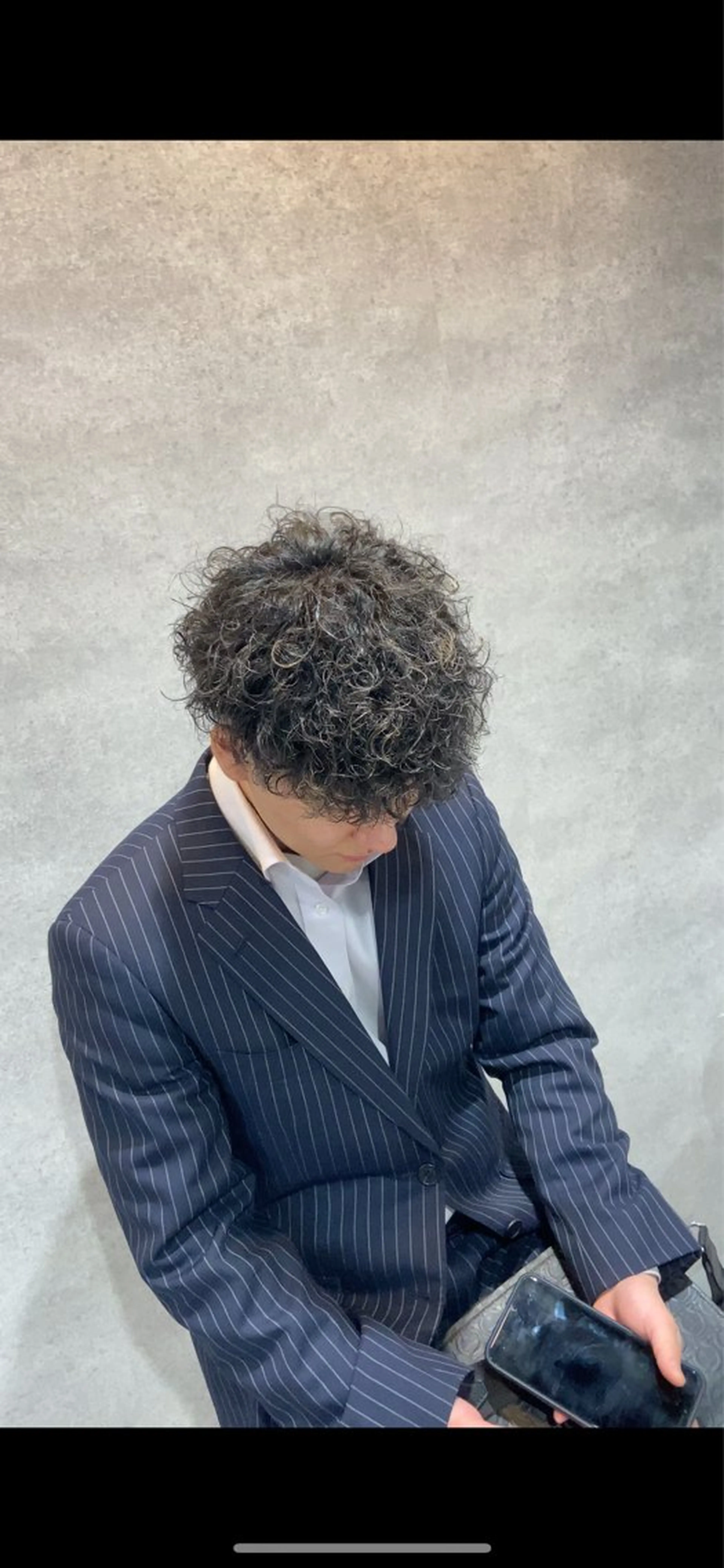 カラー パーマ メンズ センターパート メンズハイライト メンズメッシュ マッシュ メンズパーマ 波巻き/サーフカール 🌊吉野裕稀のヘアスタイル