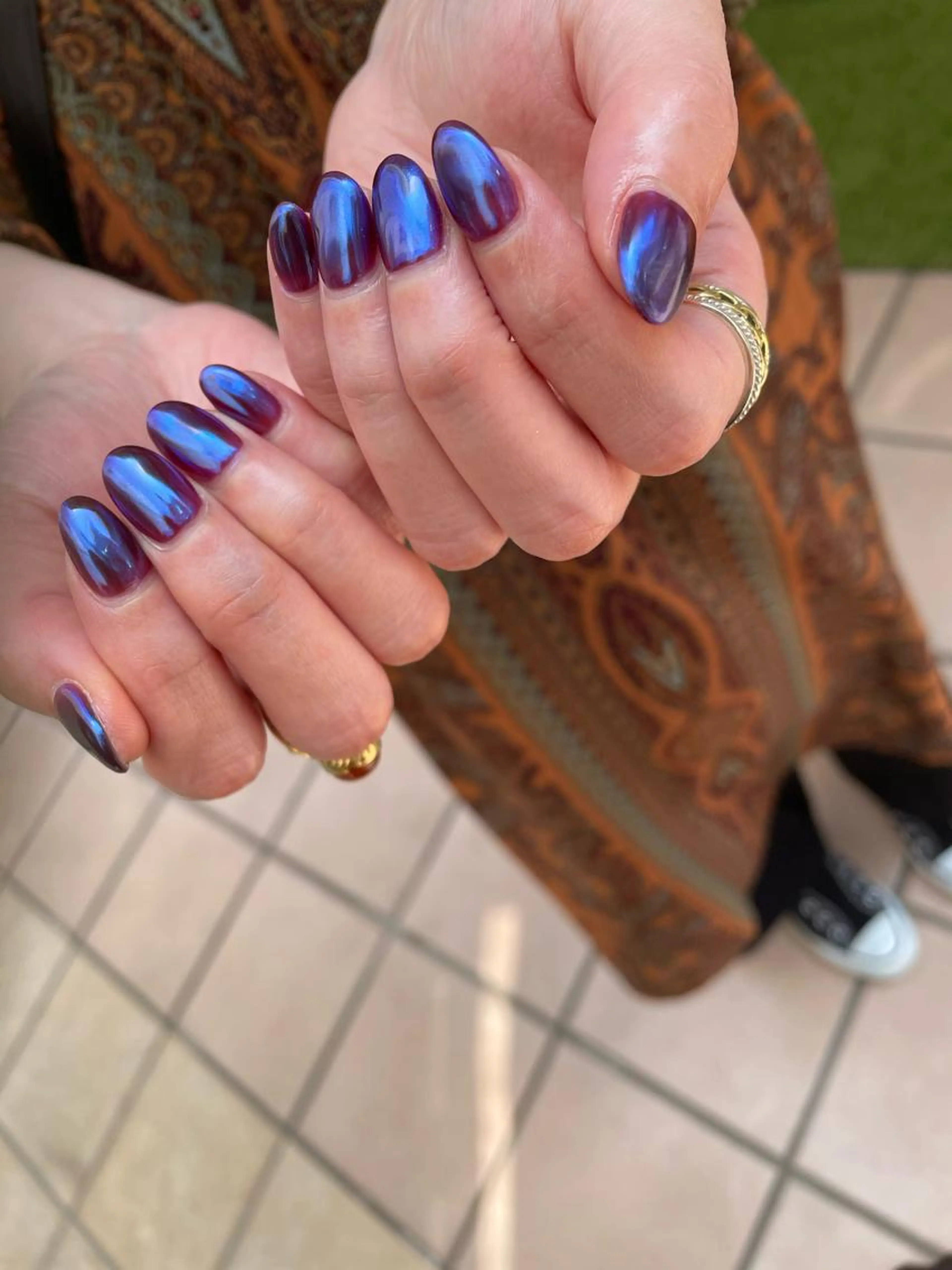 ●mirror nail（オフ有/無）🍳（土曜日+500円）の写真