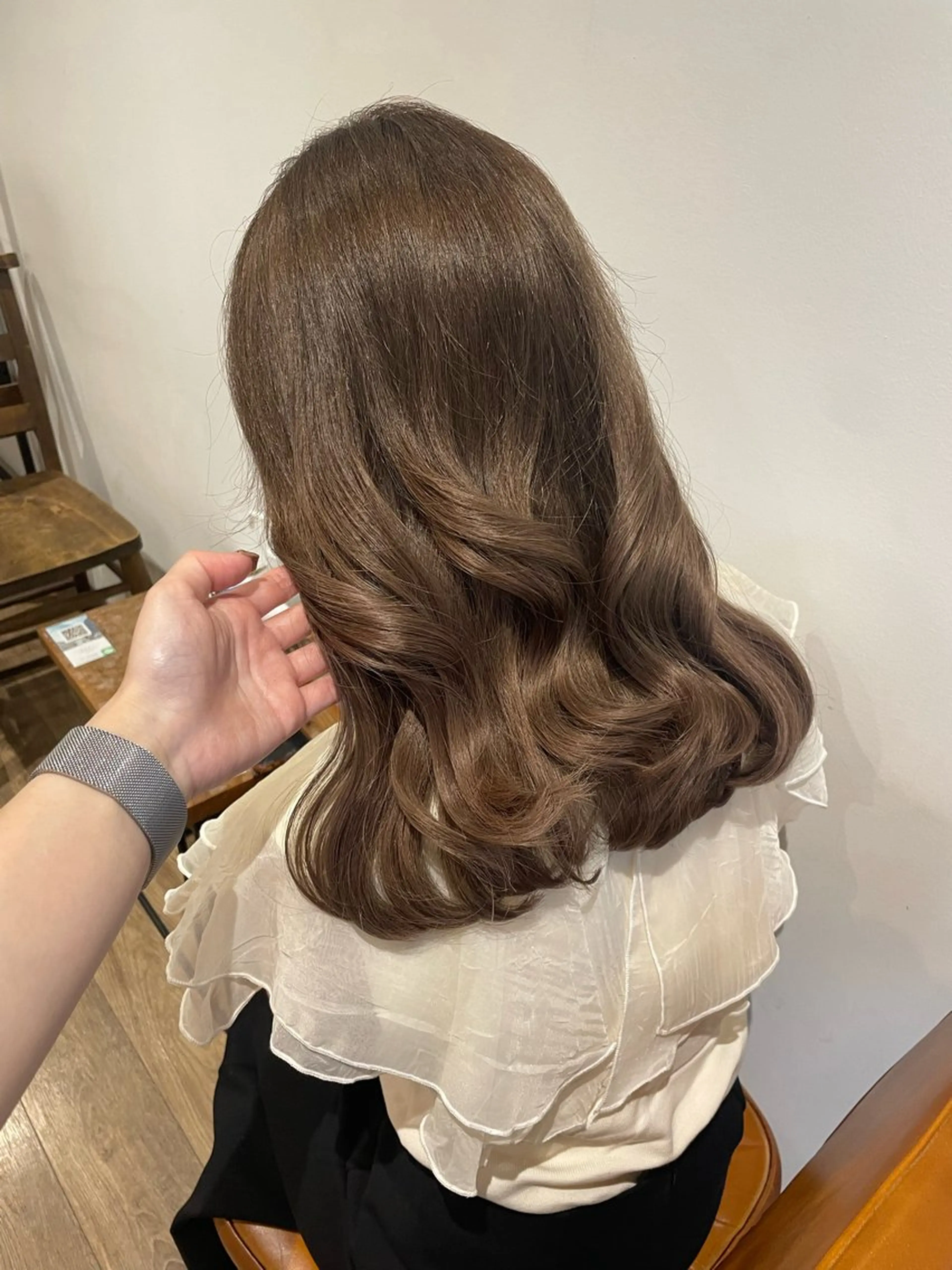 セミロング カラー ヘアアレンジ ヘアカラー トリートメント Eliss Horie所属・coco♡ 韓国hairのヘアスタイル