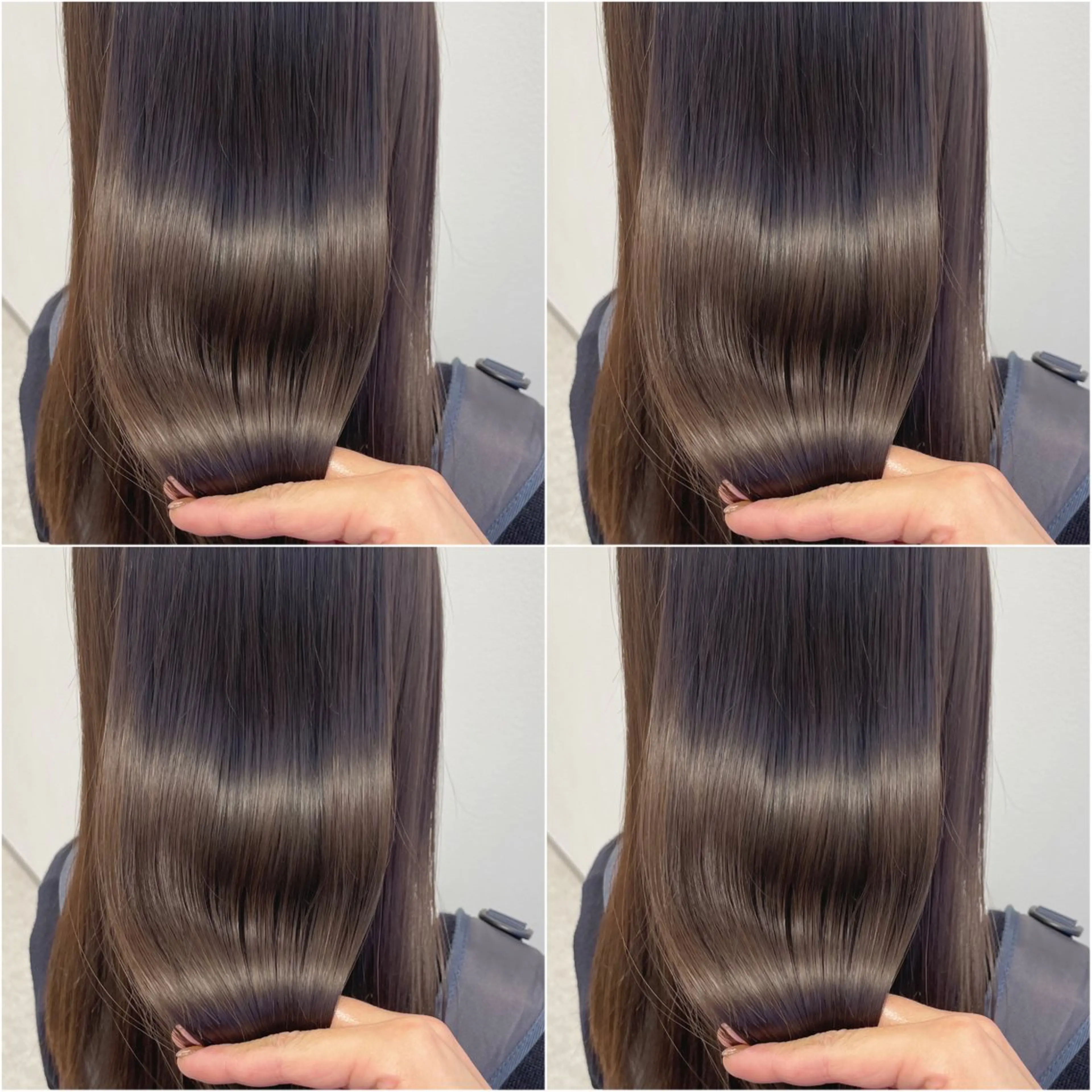 ロング パーマ 縮毛矯正 トリートメント 心斎橋/ブリーチなし 髪質改善/レイヤーのヘアスタイル