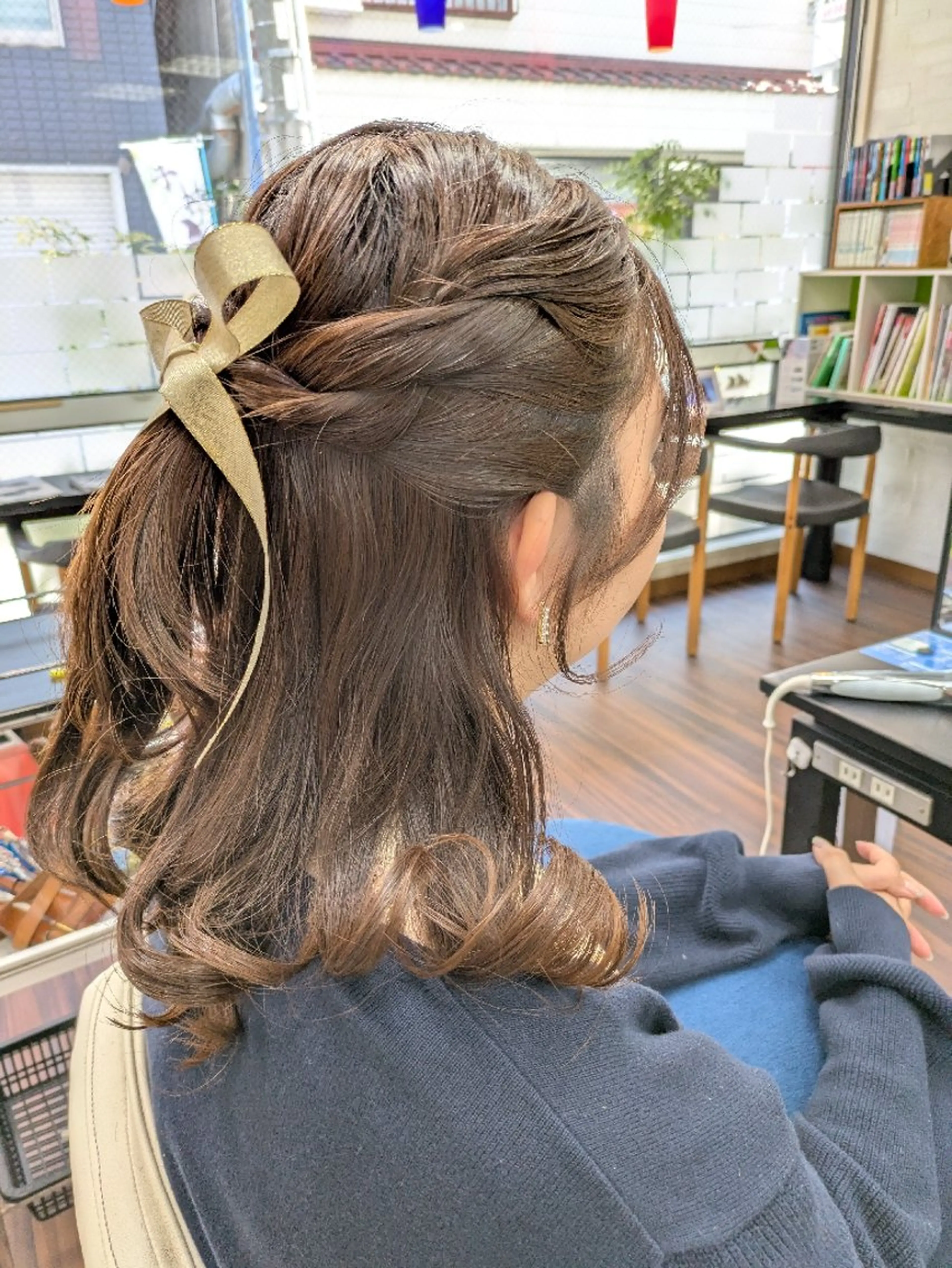 ミディアム 大人女性カット/ヘア セット✨️片本🌸のヘアスタイル