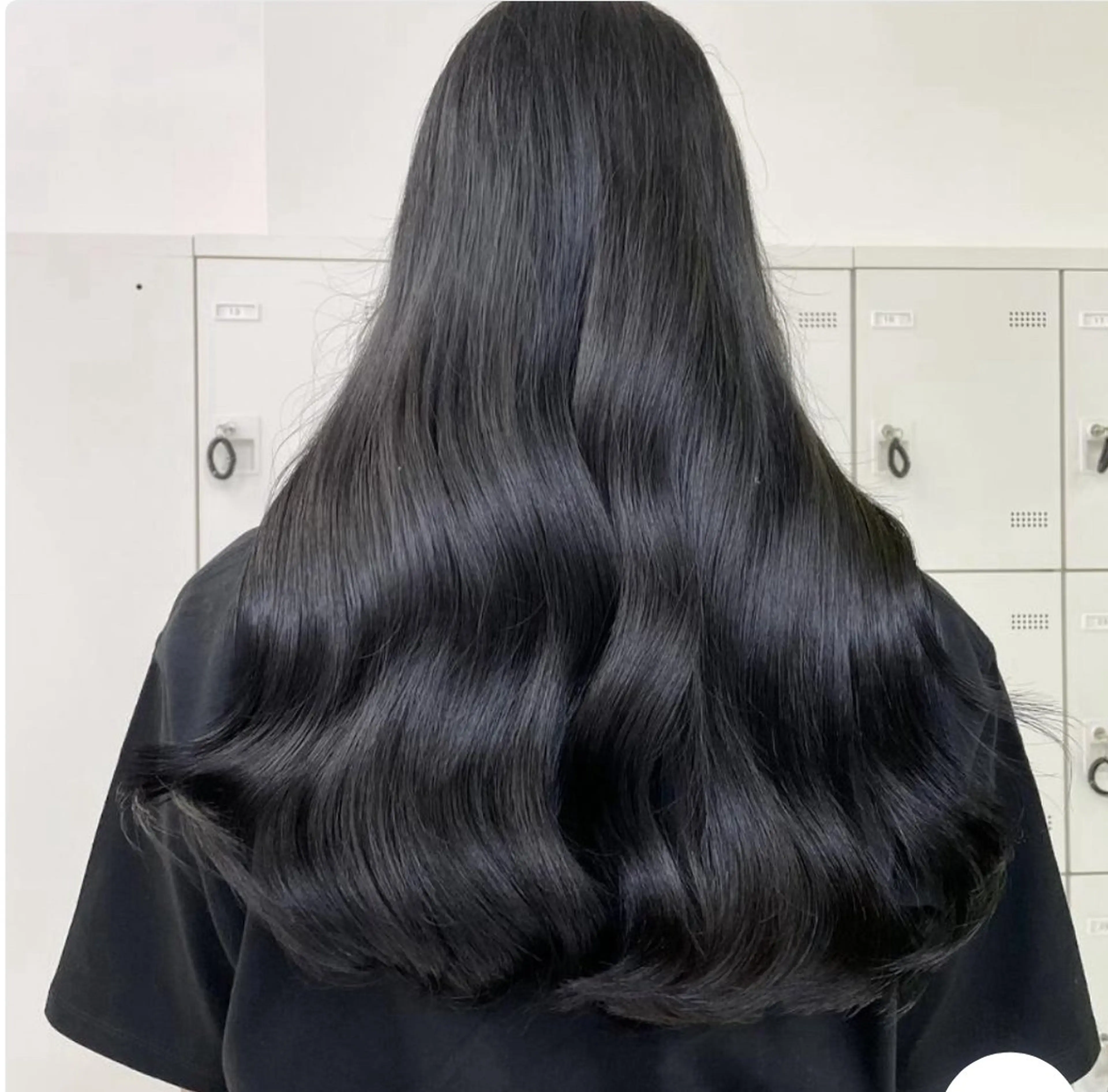 ロング 韓国ヘア/ブリーチ無 しWカラー/オリーブのヘアスタイル