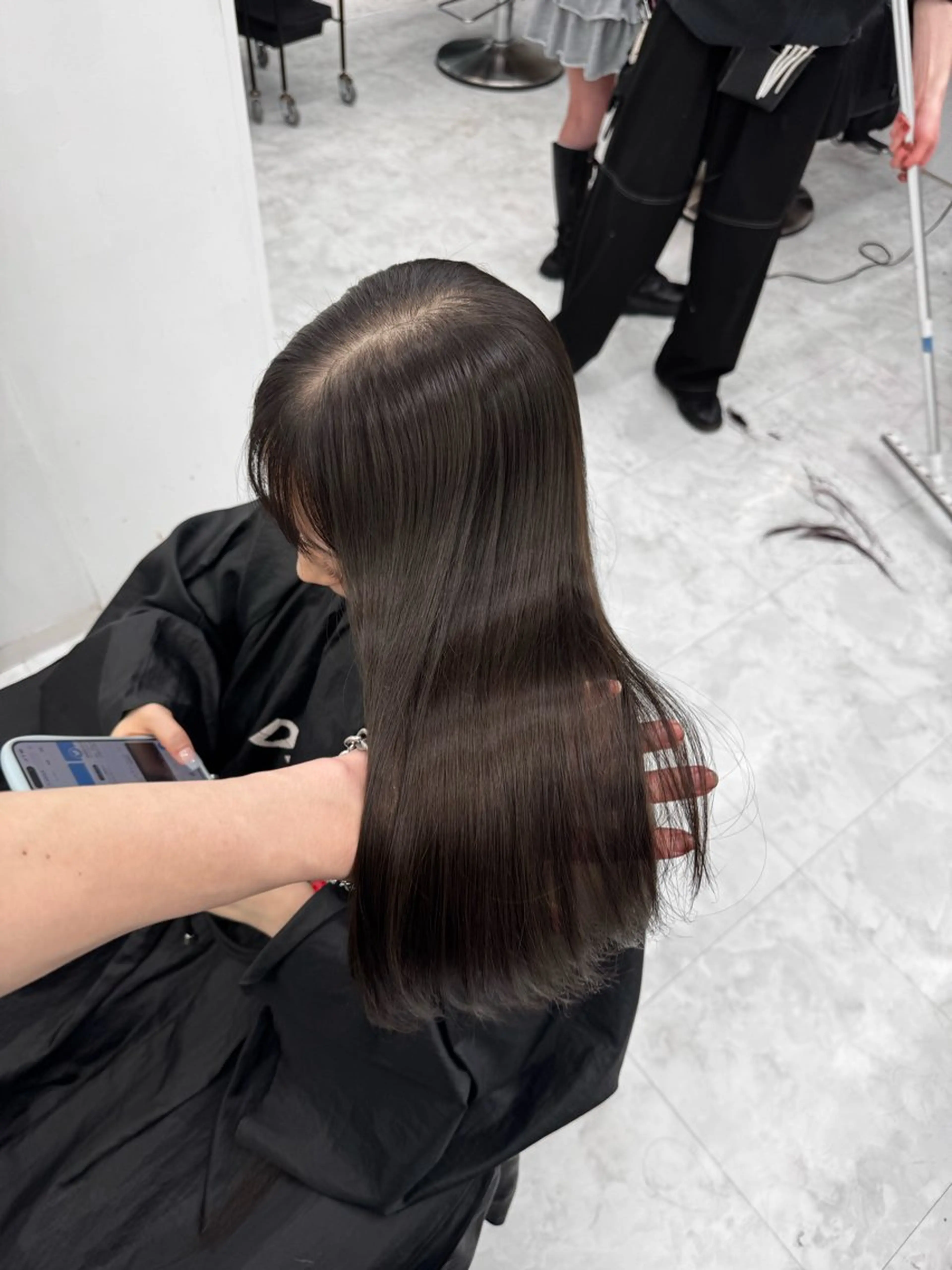 ロング ヘアカラー トリートメント ヘアセット GO TODAY 原宿Verno店所属・韓国系支持率No.1 レイヤー特化/きょうのヘアスタイル