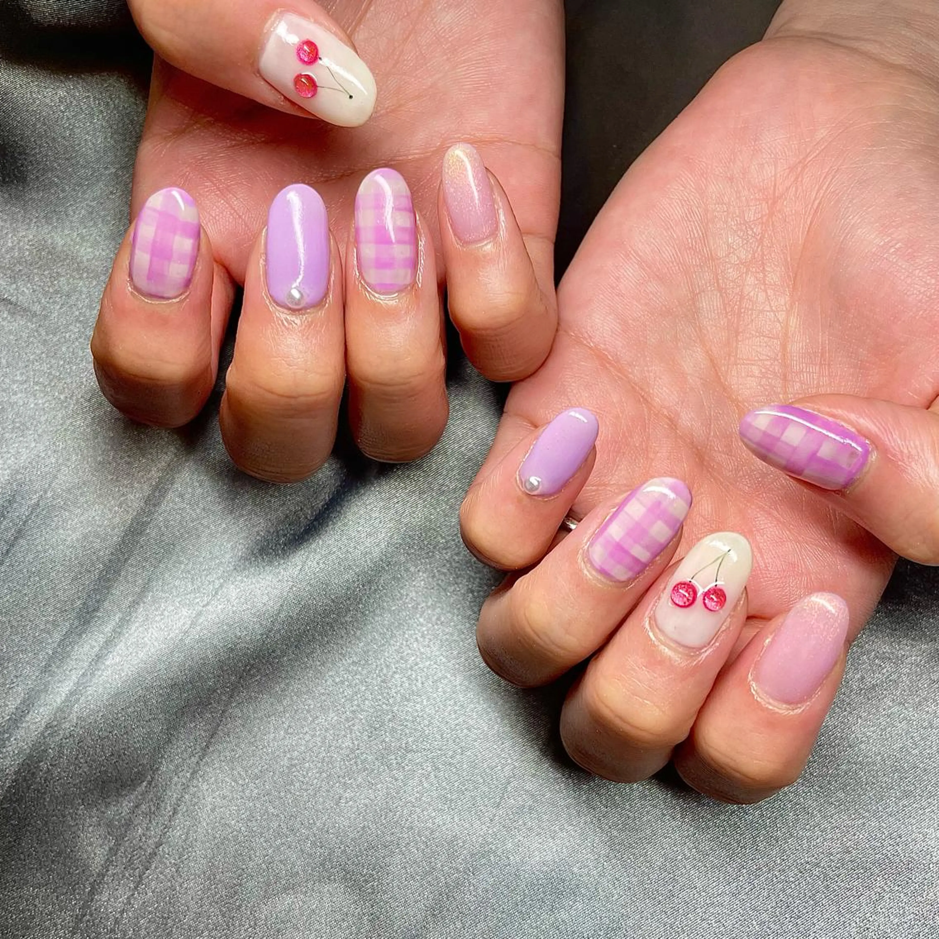 ミディアム カラー パーマ ヘアアレンジ メンズ キッズ ネイル マツエク・マツパ アイブロウ nail&eye Aoのマツエク・マツパデザイン