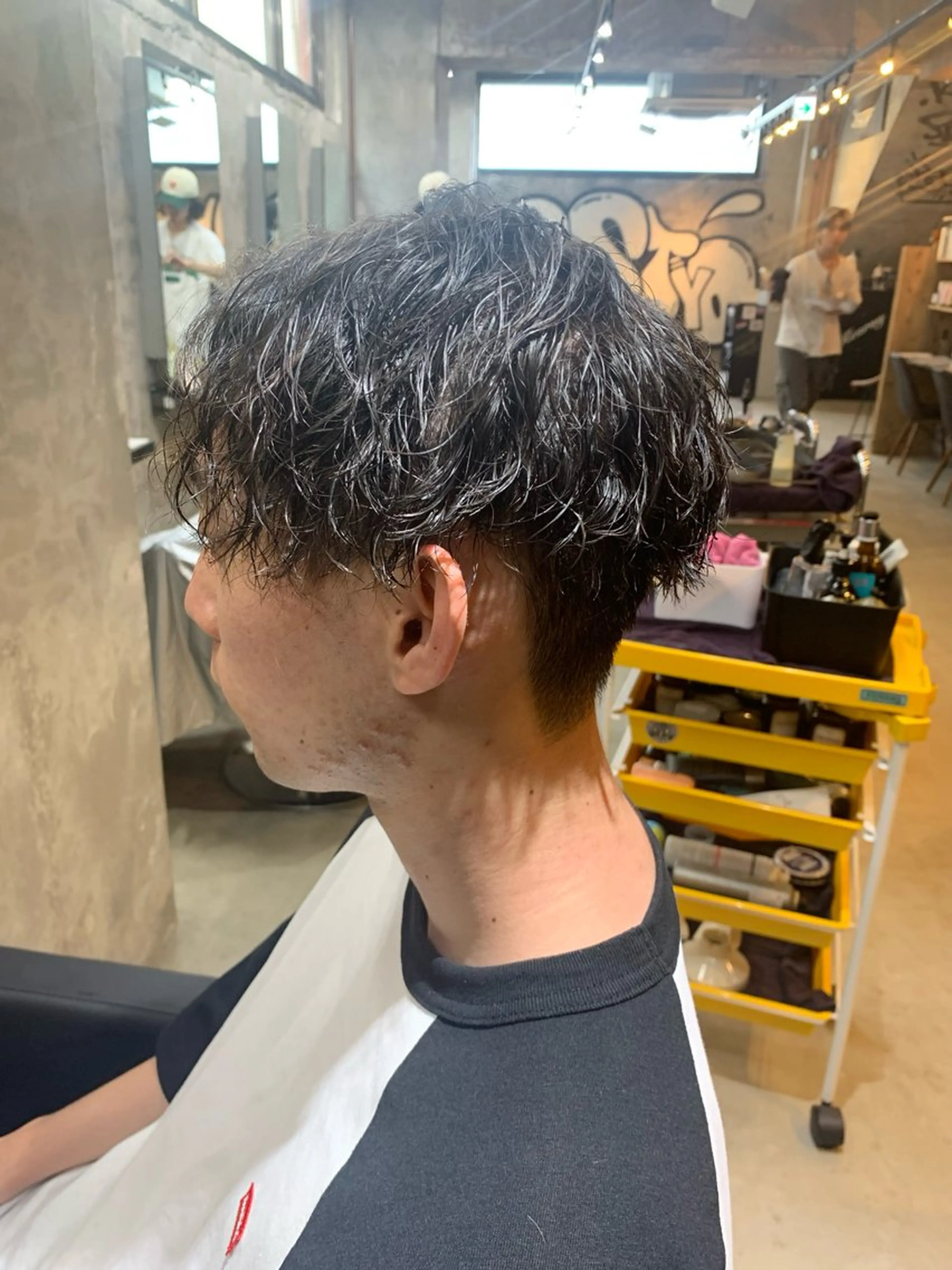 パーマ メンズ マッシュ メンズパーマ ツイストスパイラルパーマ スパイラルパーマ カット パーマ ⚡️メンズパーマ特化 mens支持◎/忠地のヘアスタイル