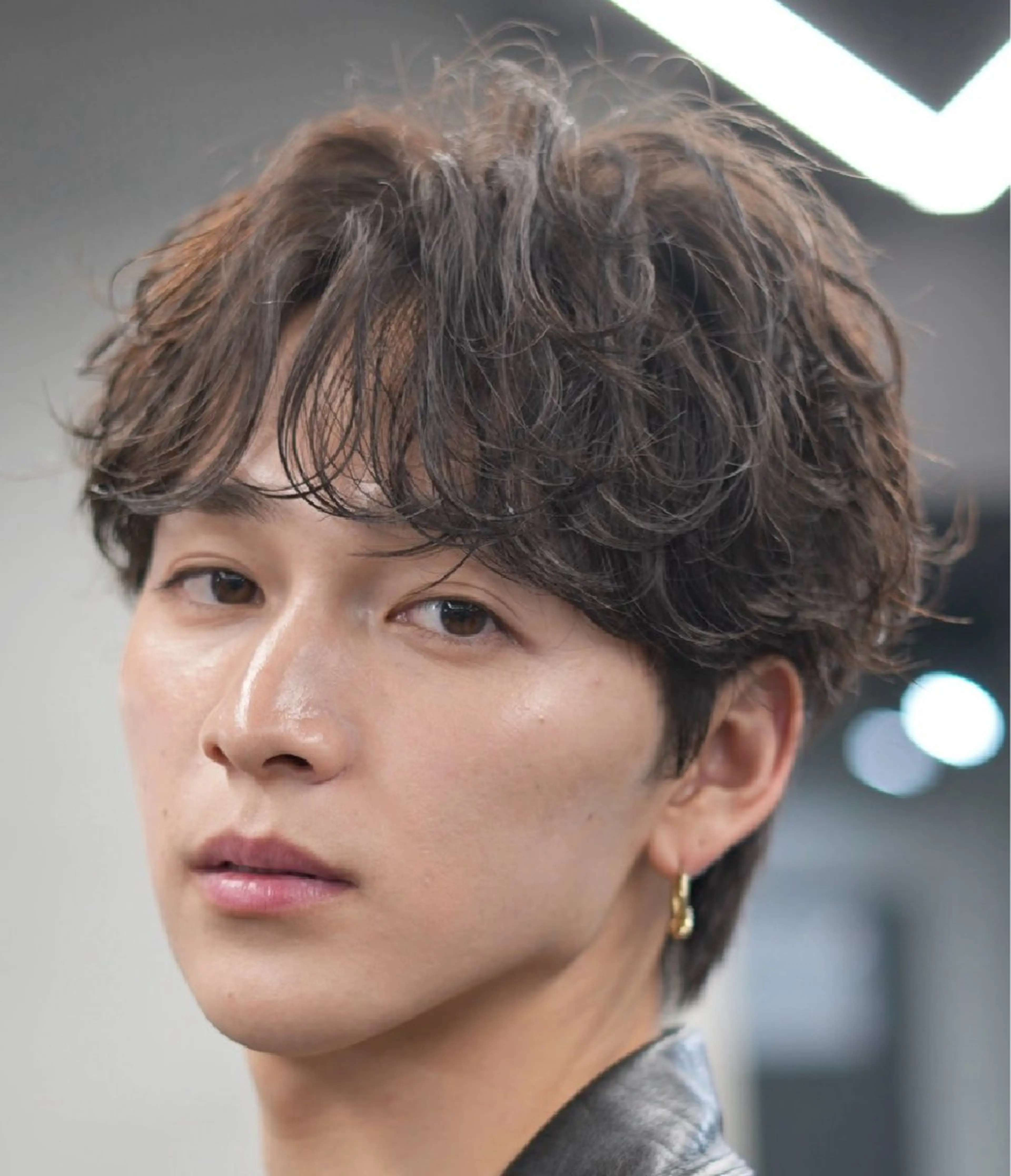 パーマ メンズ センターパート マッシュ メンズパーマ プードルパーマ メンズツイストパーマ カット パーマ トリートメント 仙台フェザーパーマ/ fifth/遠藤楓雅のヘアスタイル