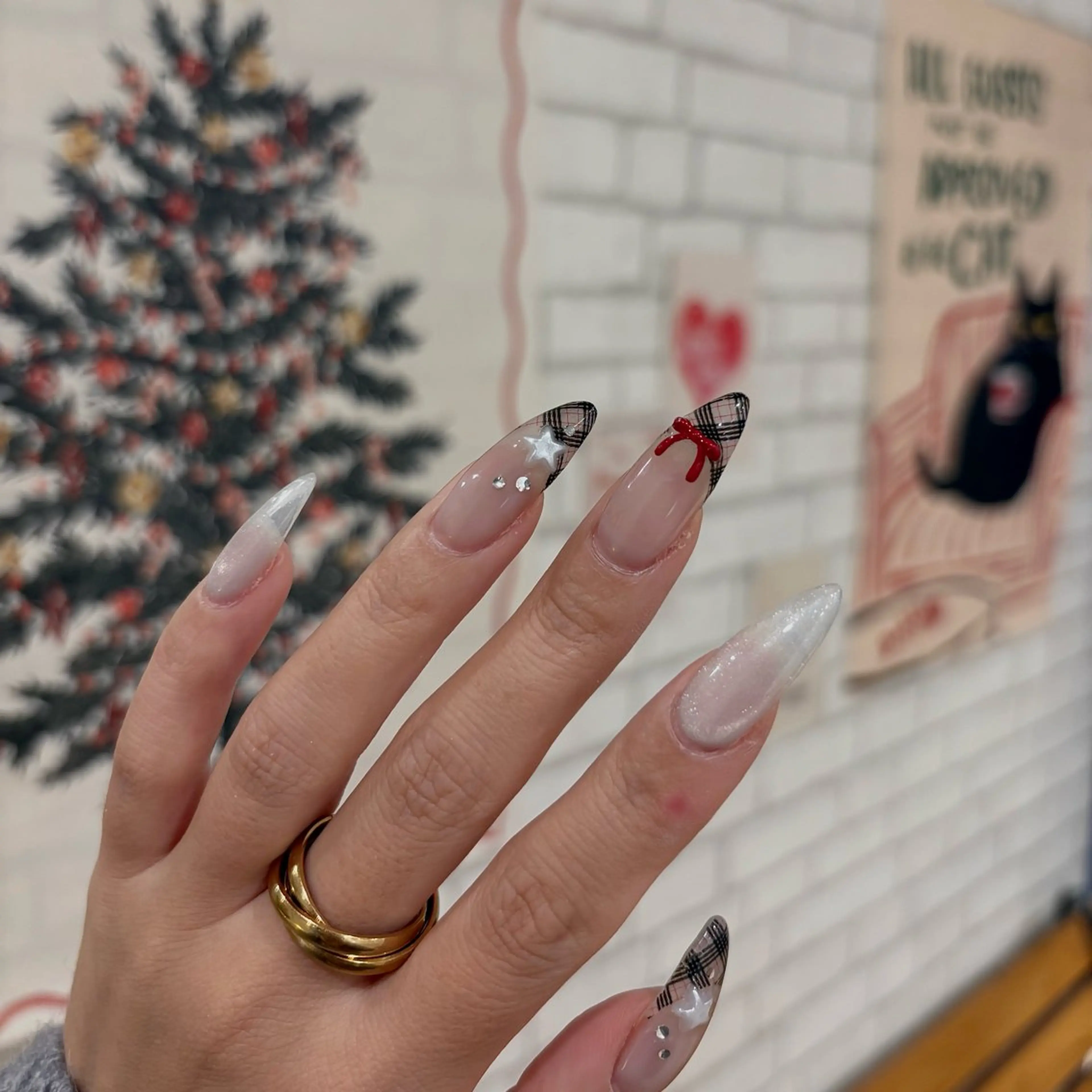 ネイル ハンドネイル 韓国ワンホンネイル 🐈‍⬛natsuのネイルデザイン