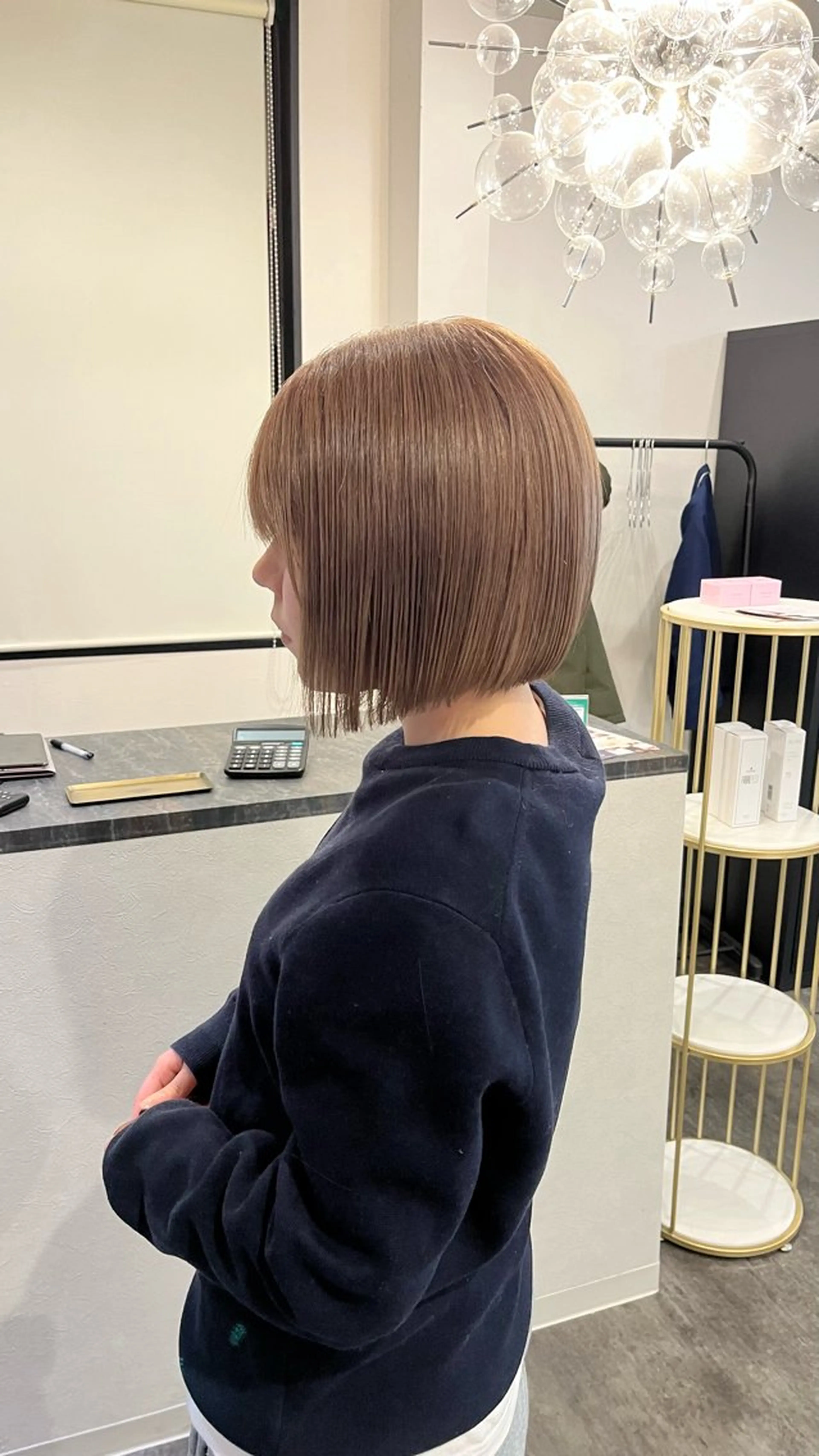 ショート カラー ベージュカラー ボブ カット ヘアカラー トリートメント Lilith所属・安藤 誠斗のヘアスタイル